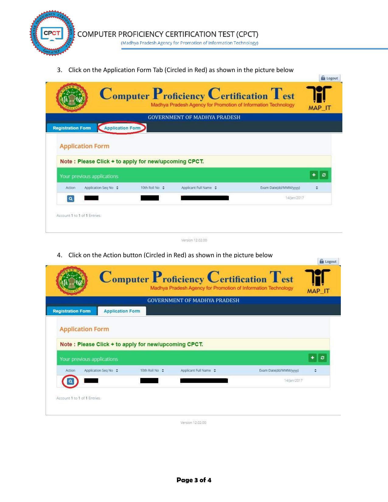 MP CPCT Result - Page 3