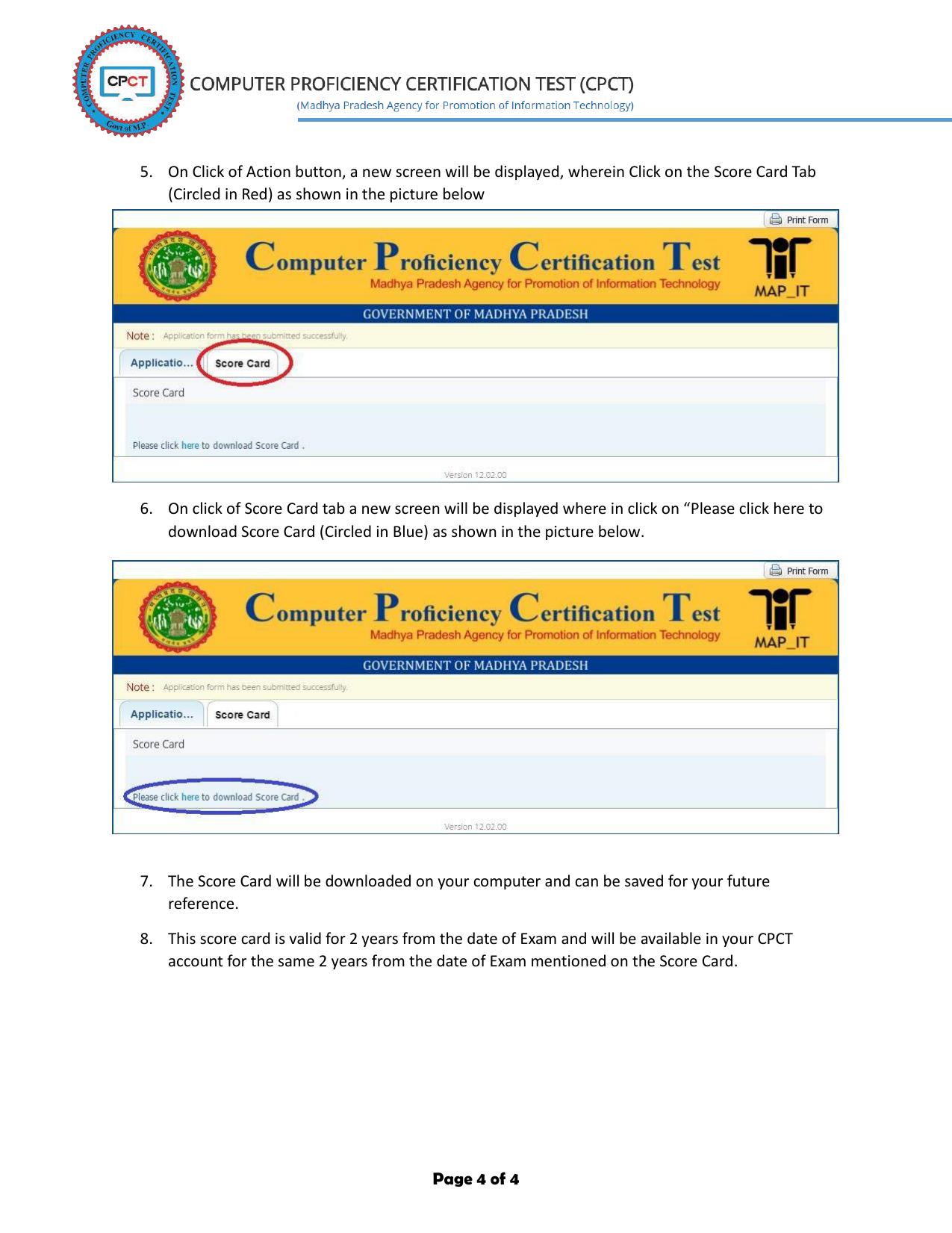 MP CPCT Result - Page 4