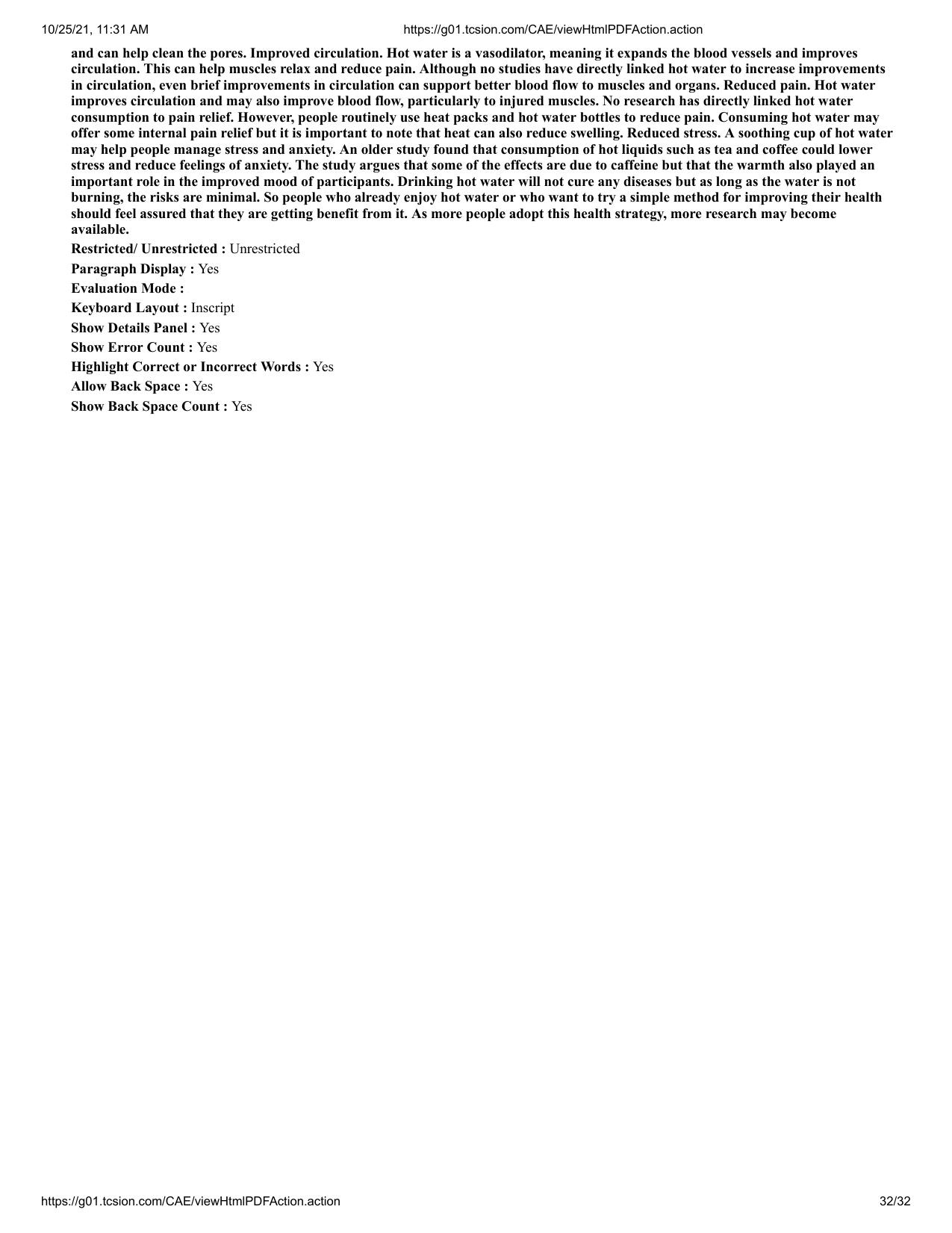 MP CPCT 17 October 2021 Question Paper English Shift 1 - Page 32