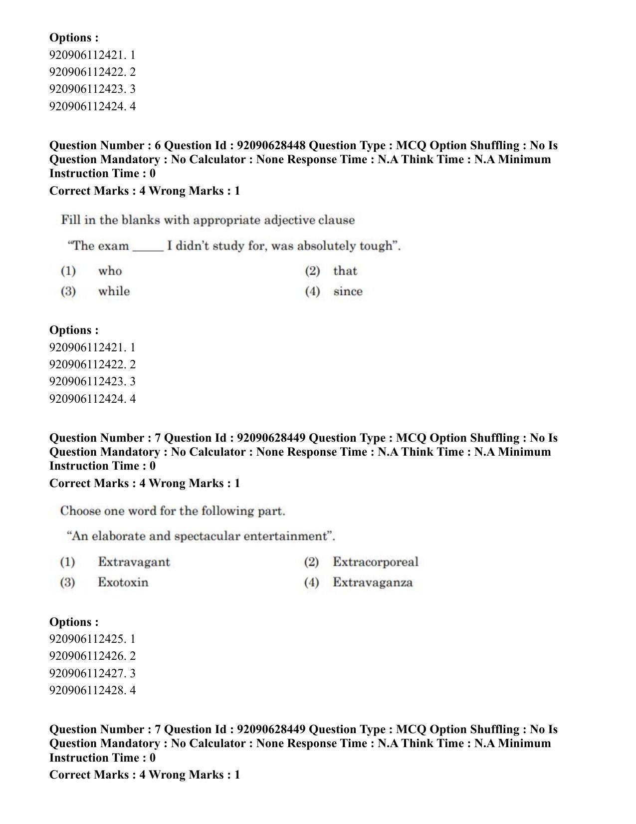 CUET PG 2023: SCQP17 – Life Science (Eng) - Shift 2 (27-06-2023) Question Paper - Page 8