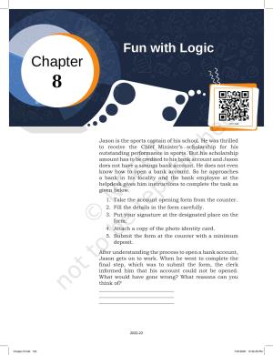 NCERT Book for Class 9 Information and Communication Technology Chapter 8 Fun with Logic