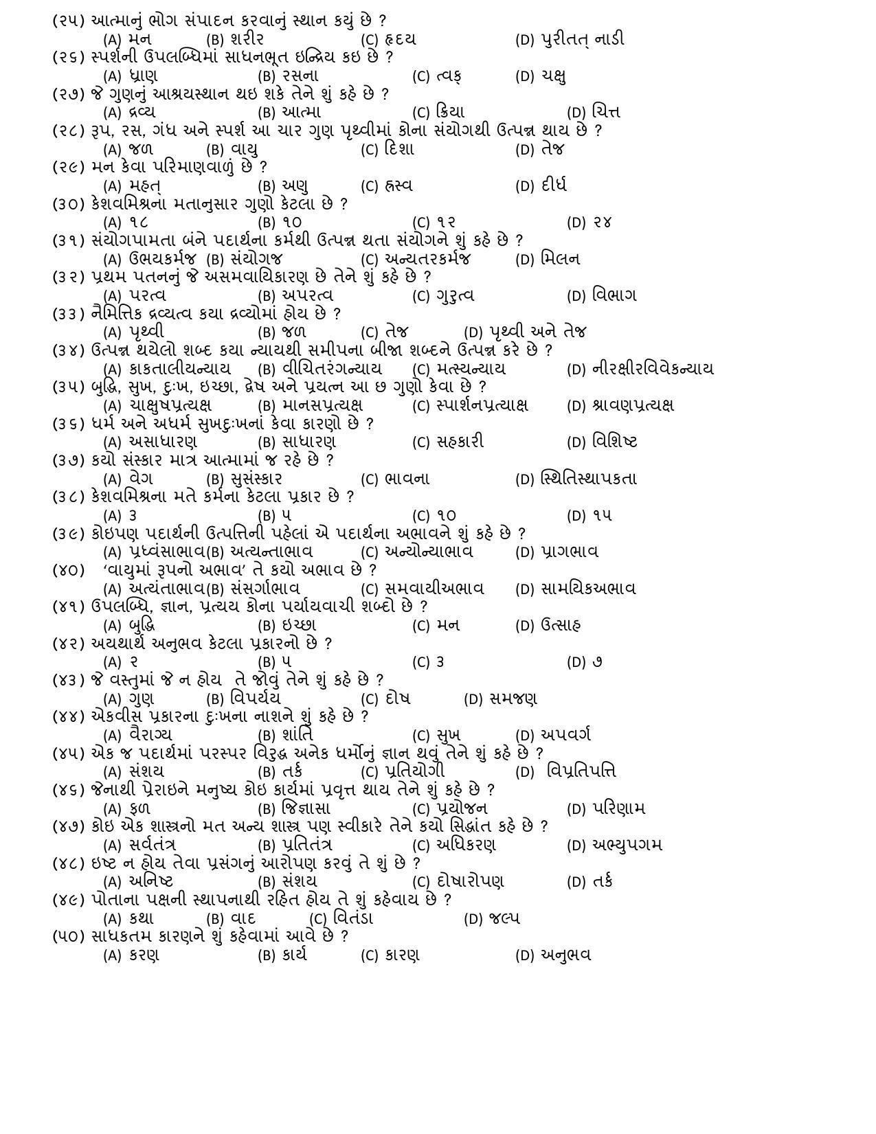 Hemchand North Gujarat University Sample Paper July-Sept 2021: M.A. Sem – 3 Sanskrit EC-304 – Paper Code – 4084 (Theory) (New Course) - Page 2