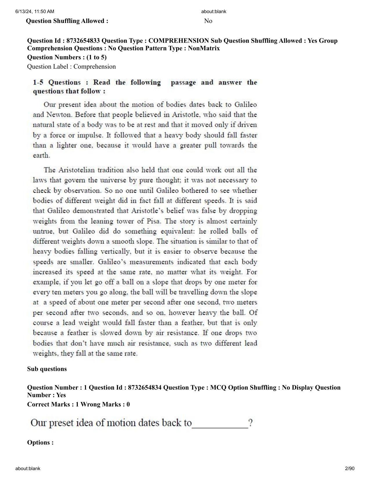 AP EDCET 2024 Mathematics Question Paper with Answer Key (English) - Page 2