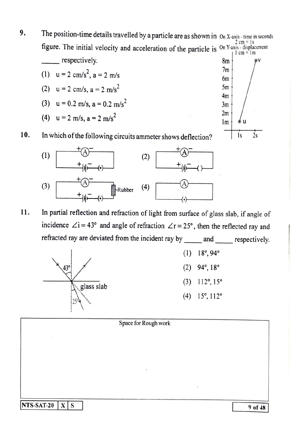 Maharashtra NTSE 2021 Telugu SAT Question Paper - Page 9