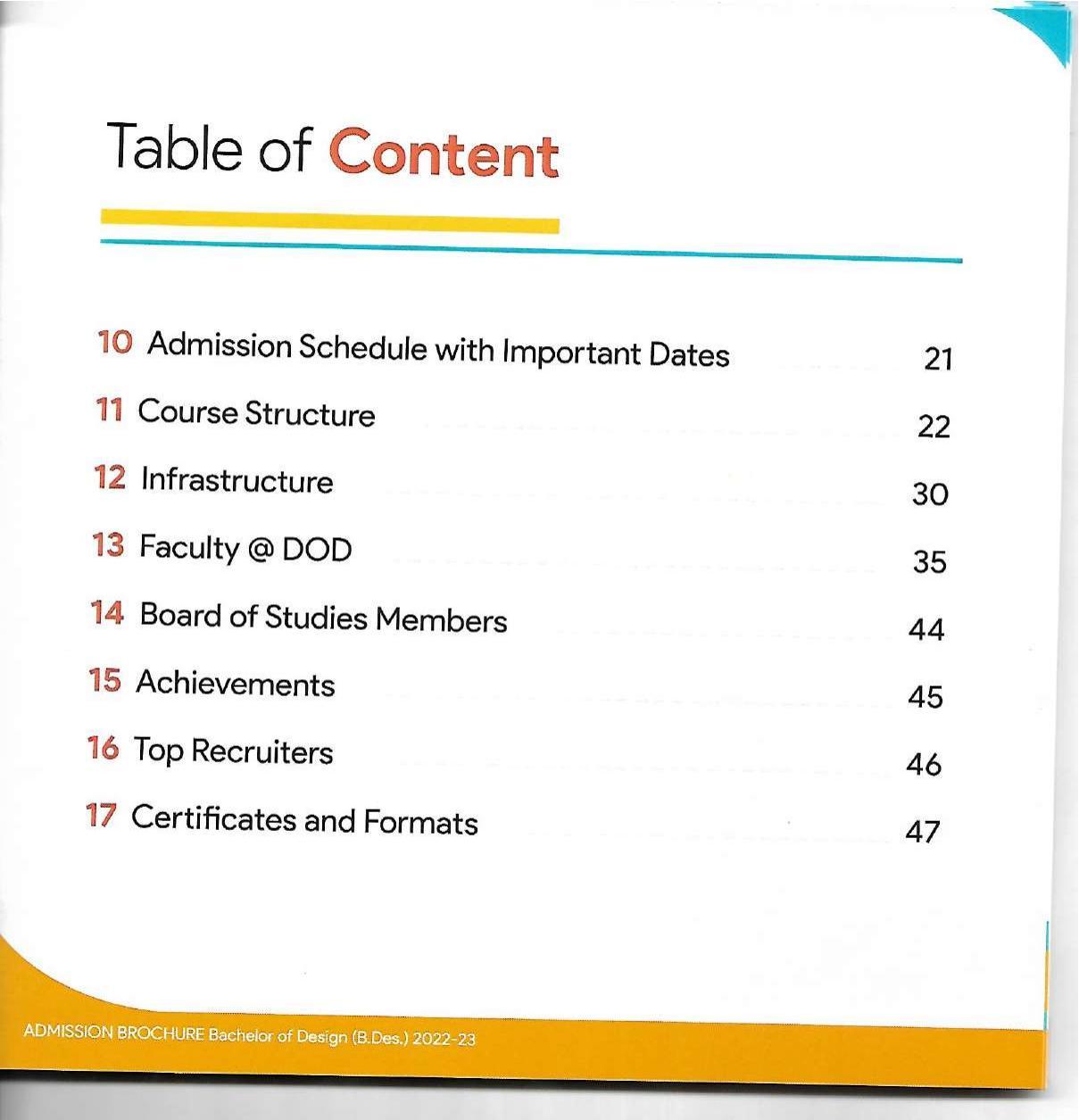 Delhi Technological University, Delhi Admission Brochure 2022-23 - Page 13
