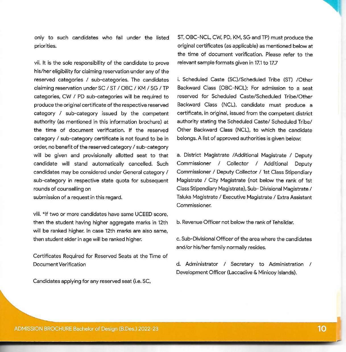 Delhi Technological University, Delhi Admission Brochure 2022-23 - Page 23