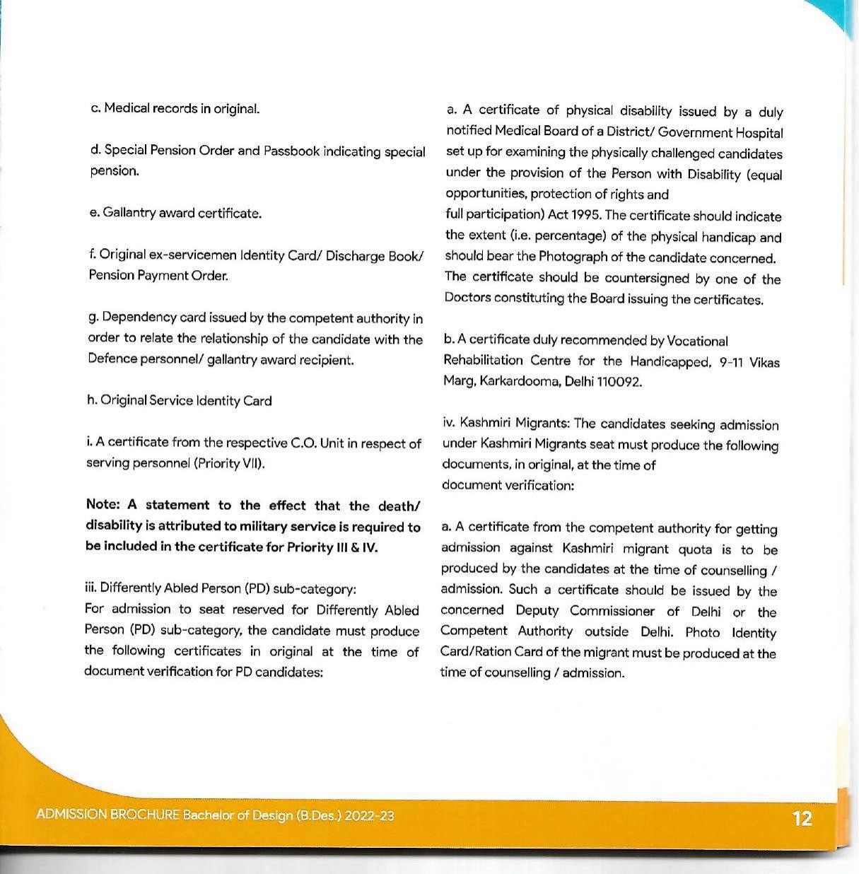 Delhi Technological University, Delhi Admission Brochure 2022-23 - Page 25