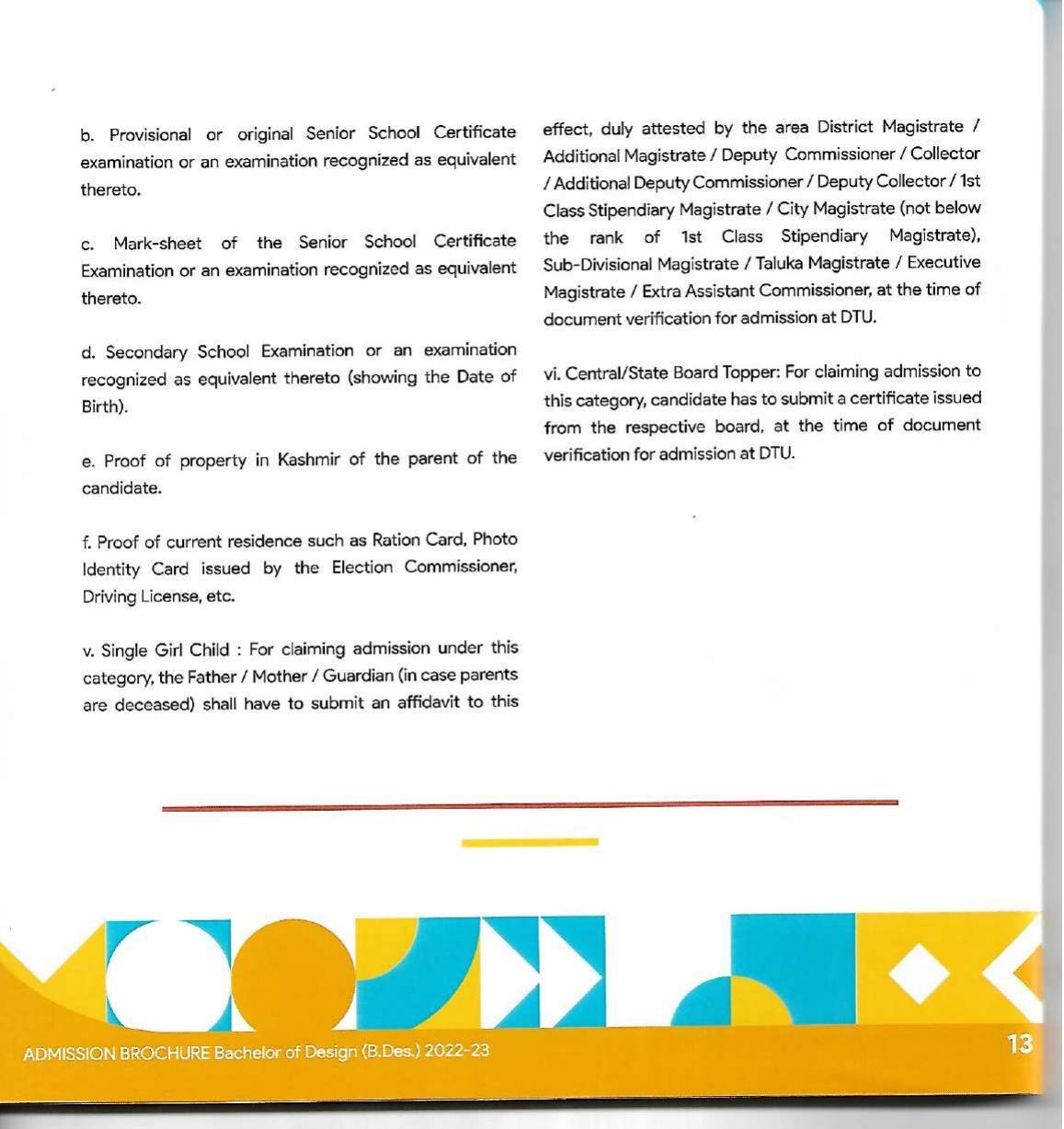 Delhi Technological University, Delhi Admission Brochure 2022-23 - Page 26