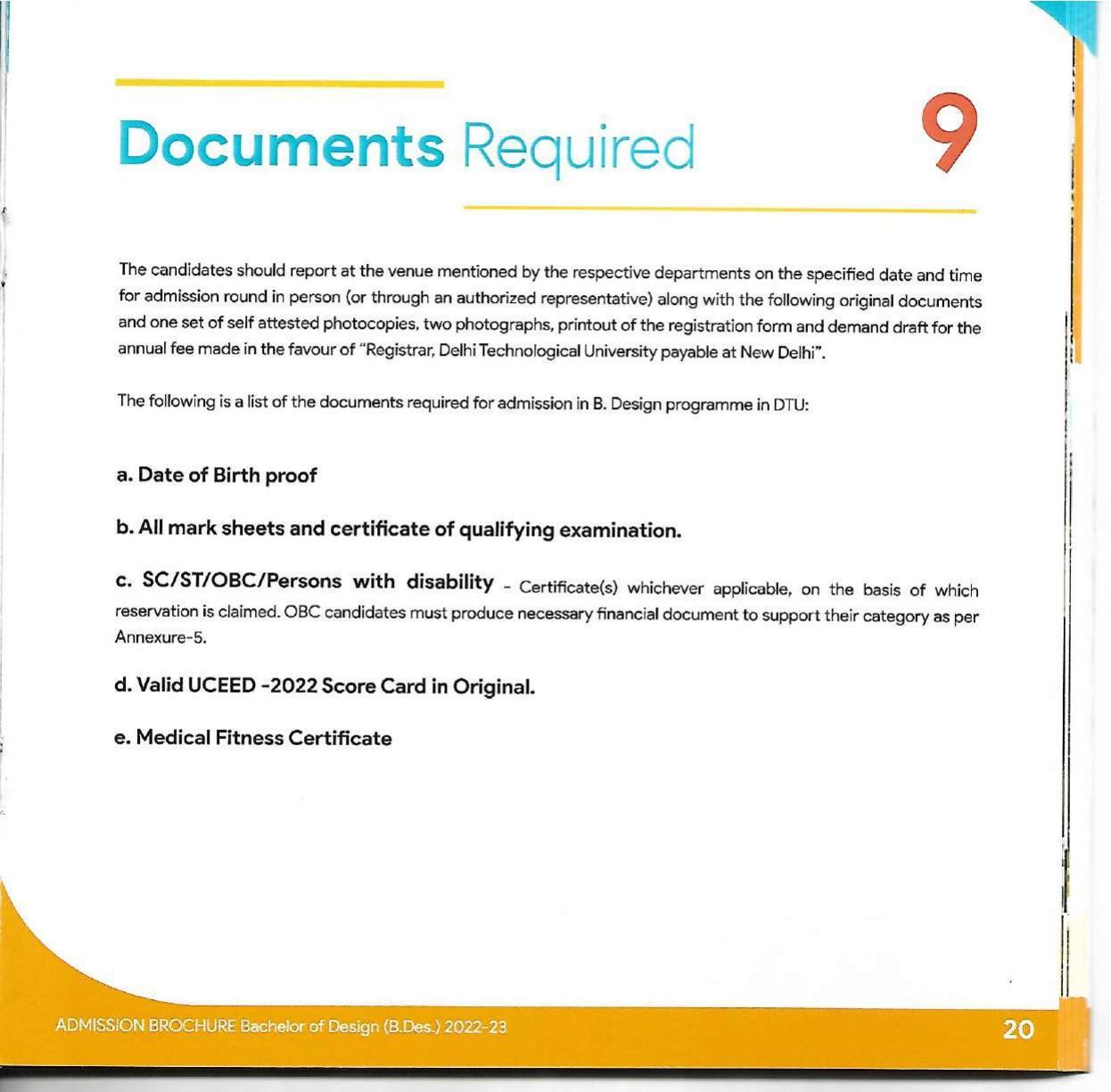 Delhi Technological University, Delhi Admission Brochure 2022-23 - Page 33