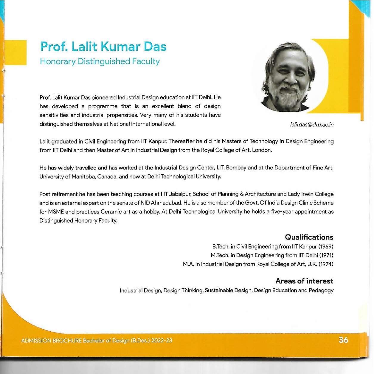 Delhi Technological University, Delhi Admission Brochure 2022-23 - Page 49