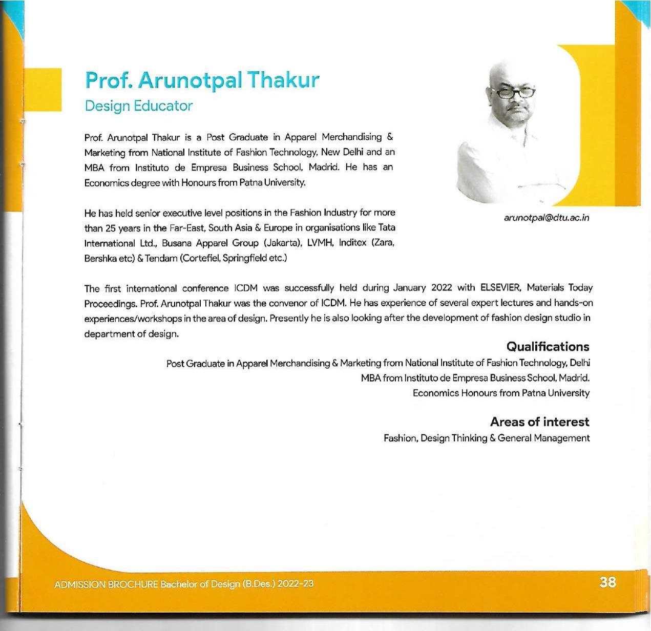 Delhi Technological University, Delhi Admission Brochure 2022-23 - Page 51