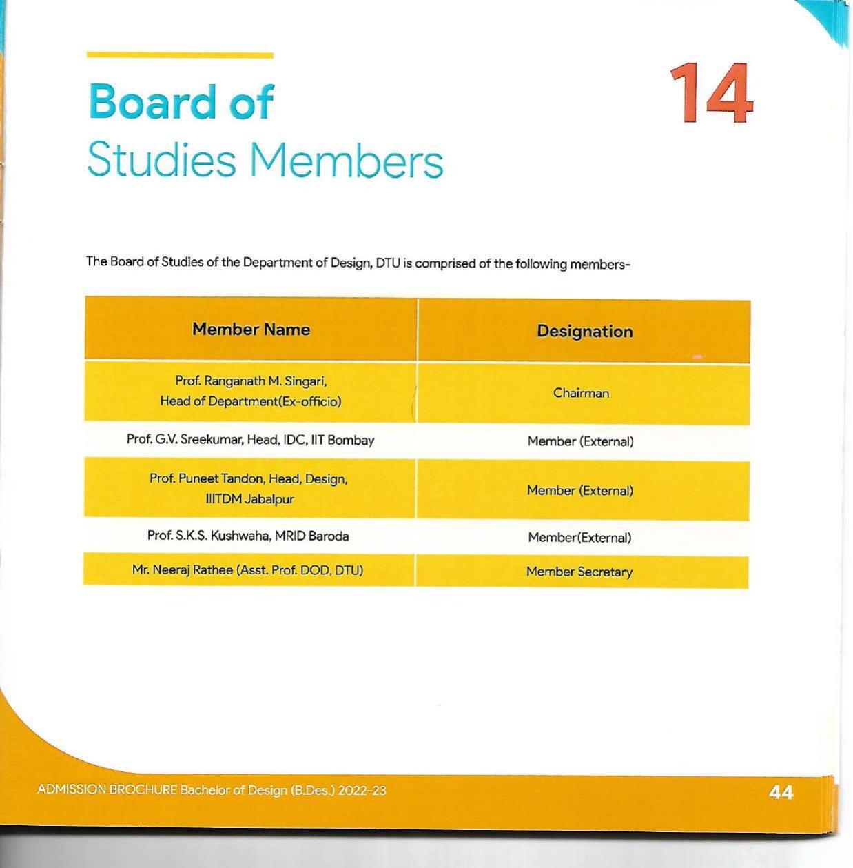 Delhi Technological University, Delhi Admission Brochure 2022-23 - Page 57