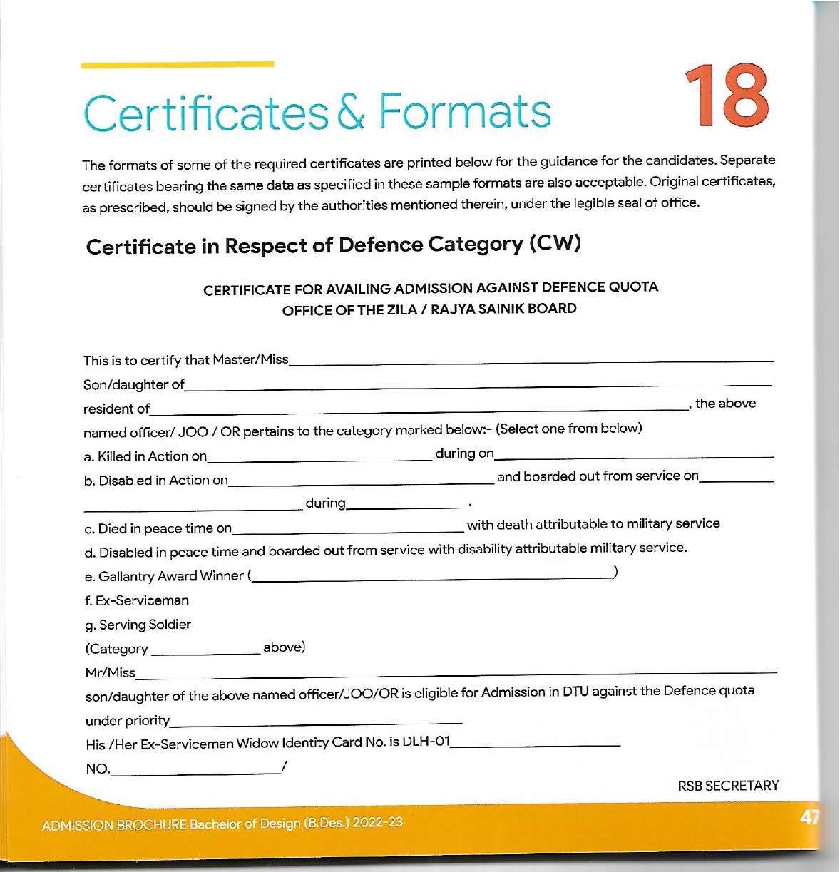 Delhi Technological University, Delhi Admission Brochure 2022-23 - Page 60