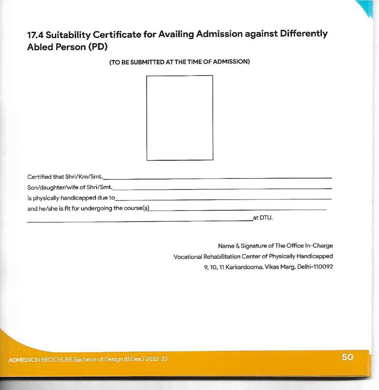 Delhi Technological University, Delhi Admission Brochure 2022-23 - Page 63