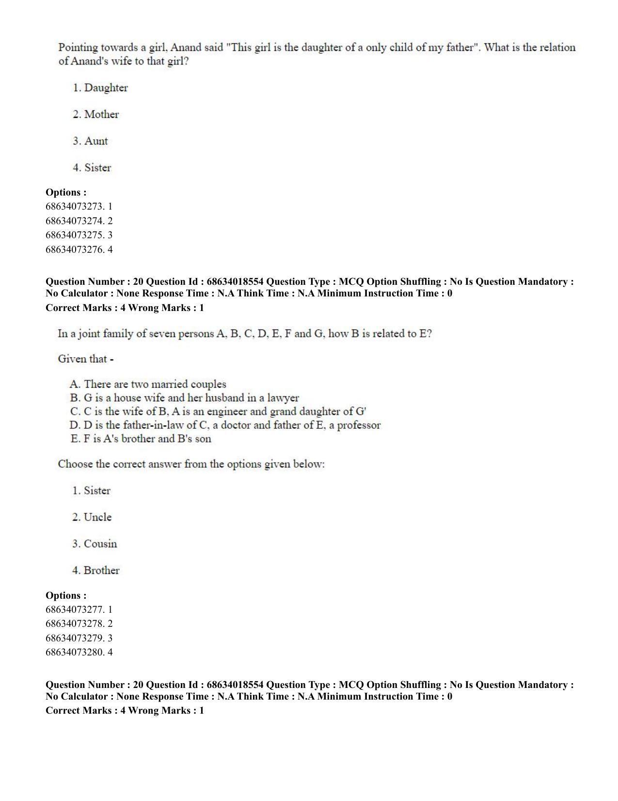 CUET PG 2023: COQP22 – Hospital Management(ENG) - Shift 3 (13-06-2023) Question Paper - Page 22