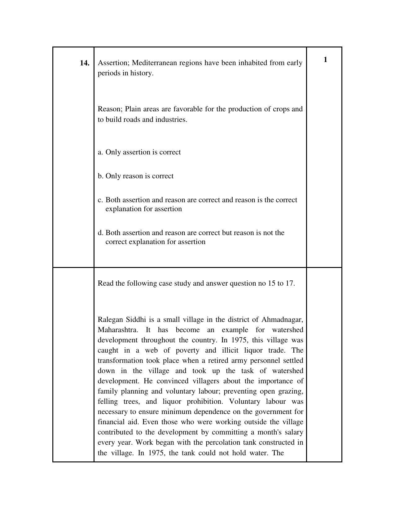 CBSE Class 12 Geography Sample Paper 2023 - Page 7