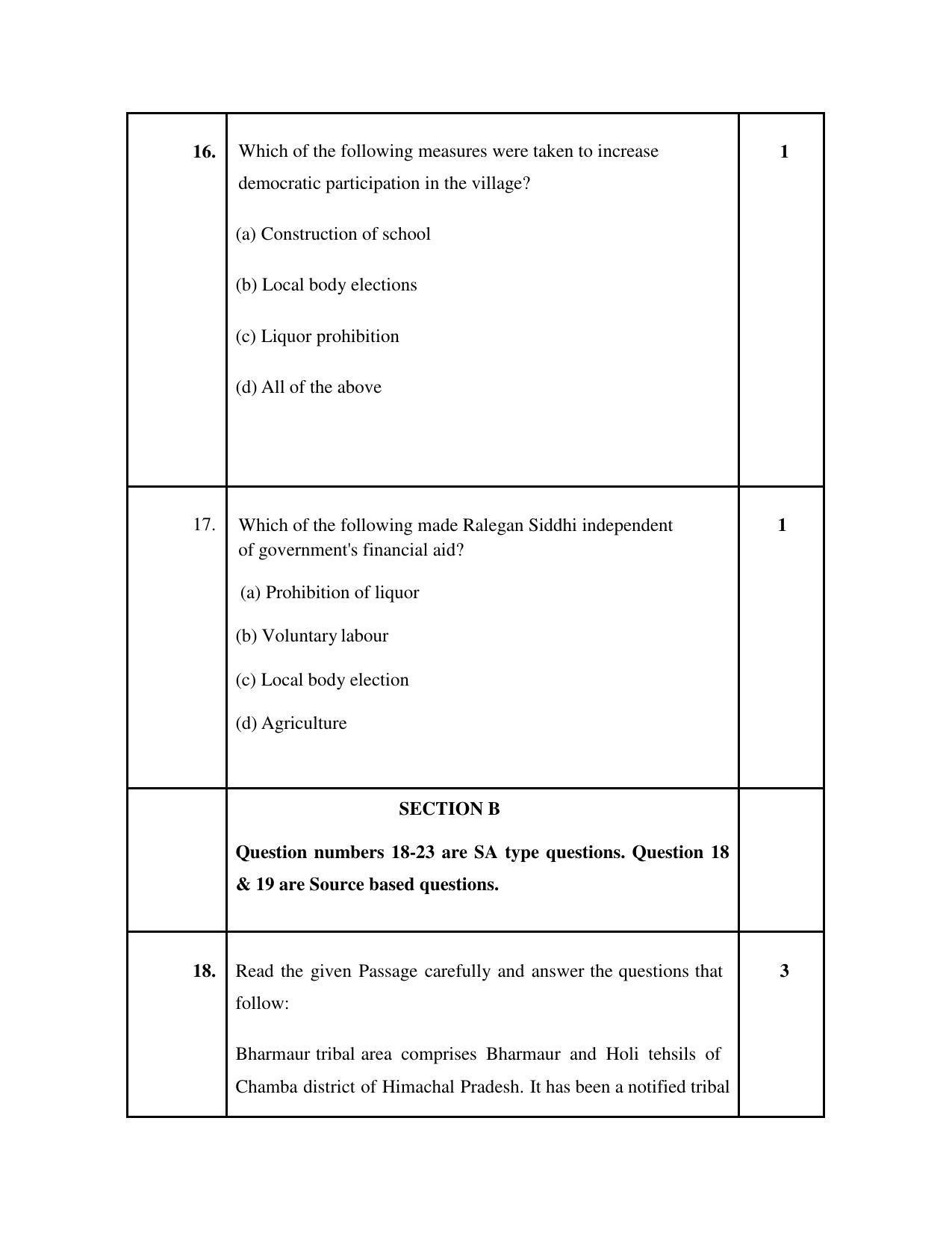 CBSE Class 12 Geography Sample Paper 2023 - Page 9