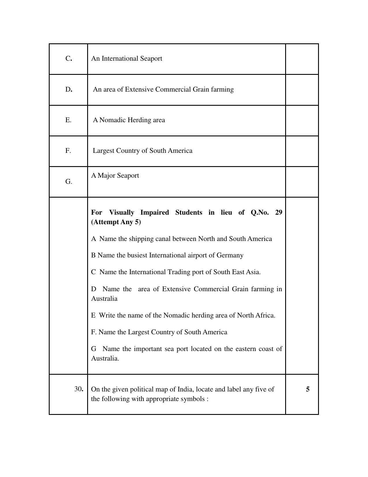 CBSE Class 12 Geography Sample Paper 2023 - Page 14