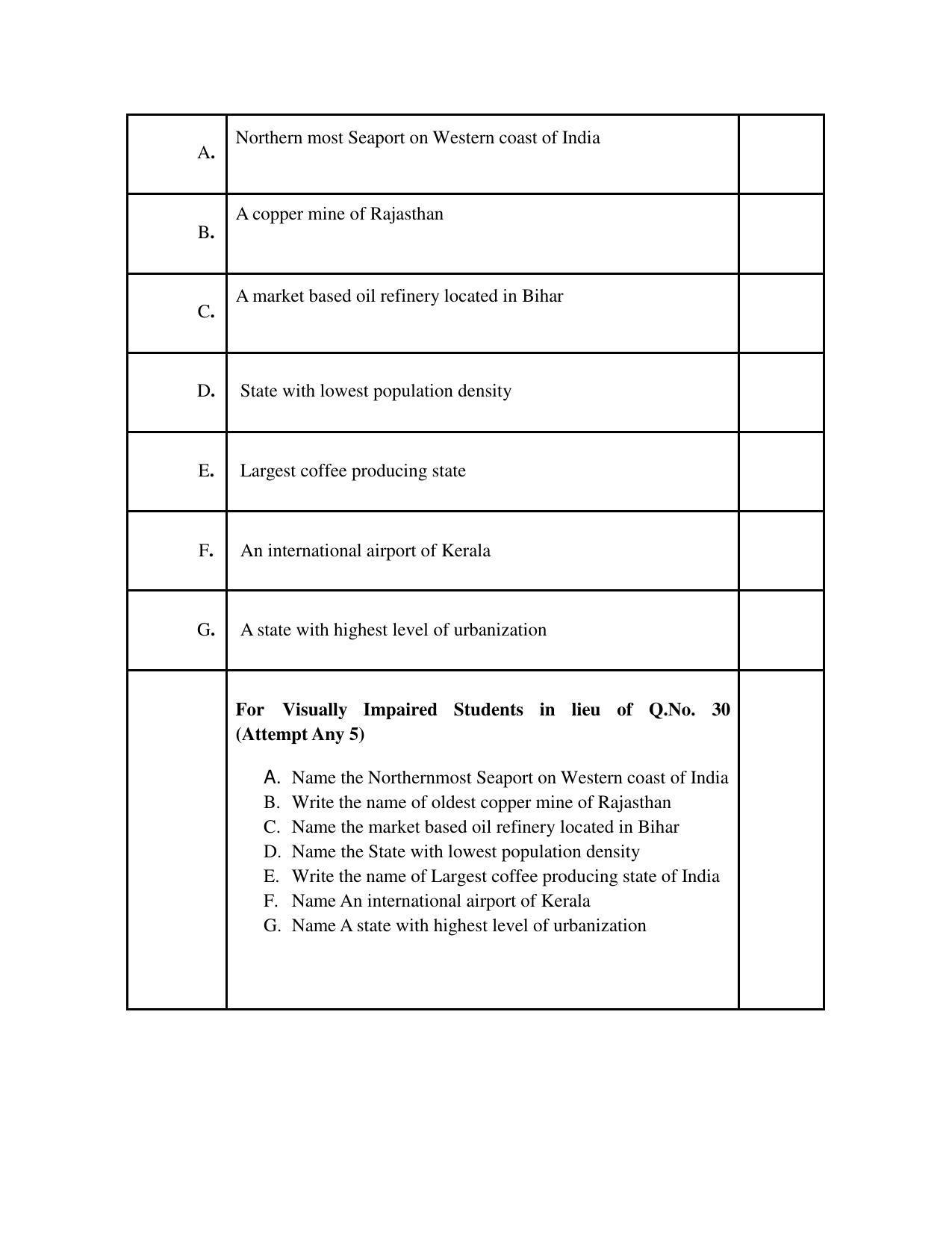 CBSE Class 12 Geography Sample Paper 2023 - Page 15