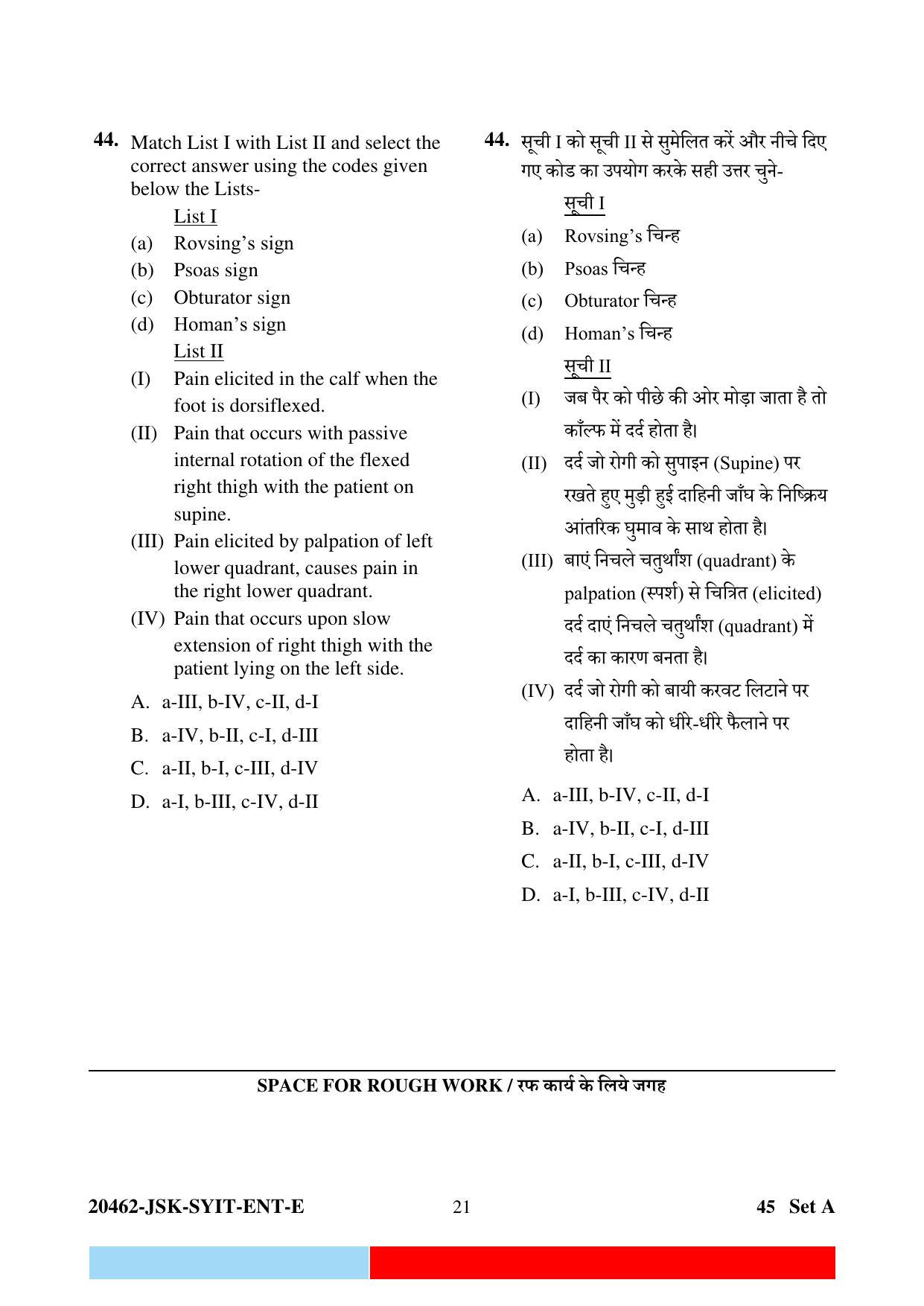 CG M.Sc Nursing 2024 Question Paper - Page 21