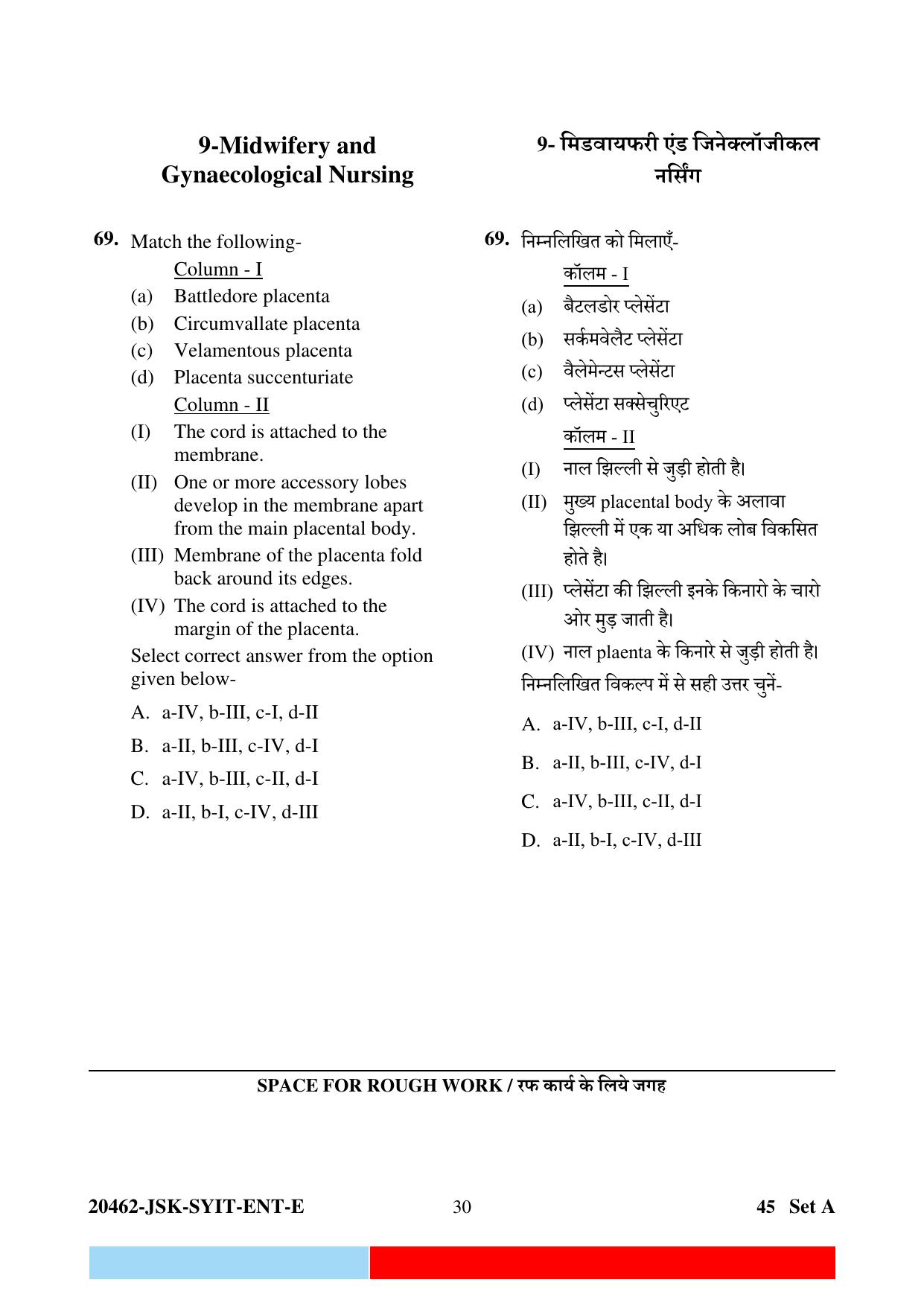 CG M.Sc Nursing 2024 Question Paper - Page 30