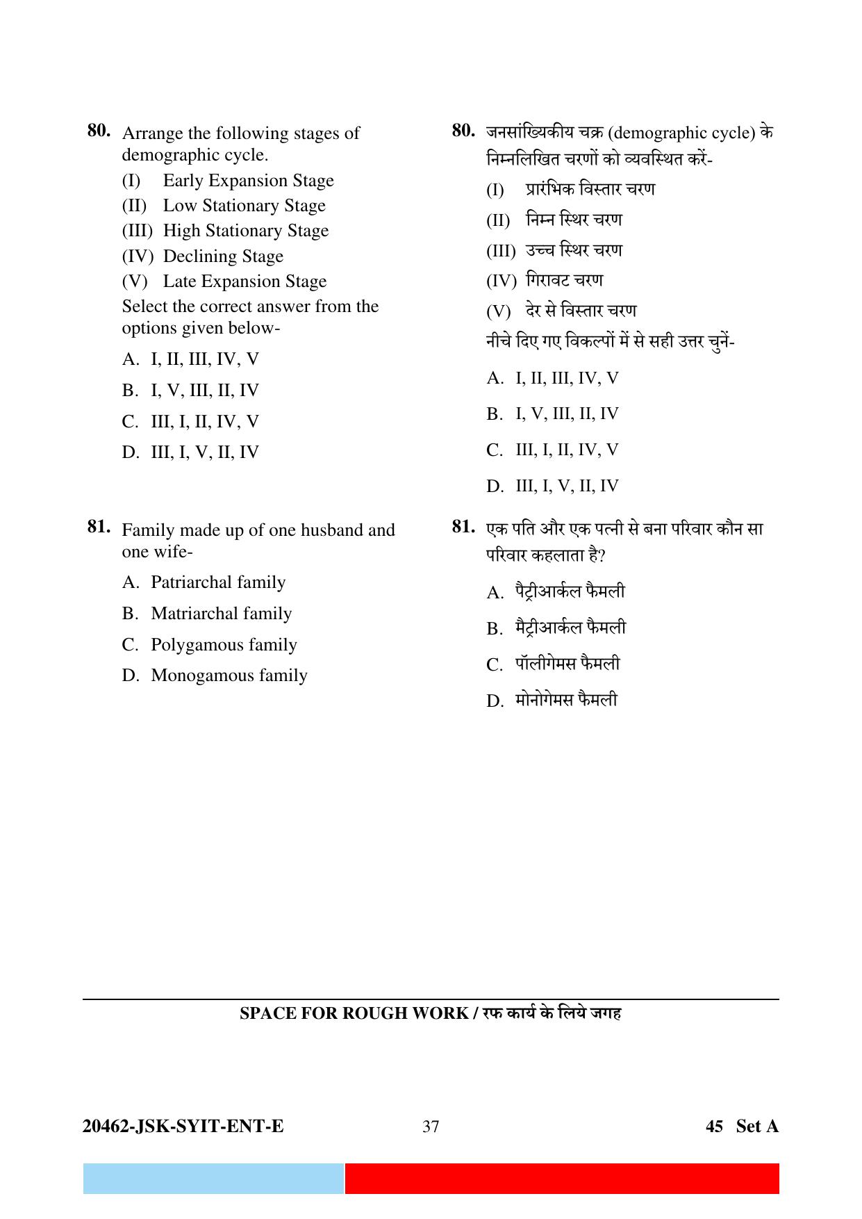CG M.Sc Nursing 2024 Question Paper - Page 37