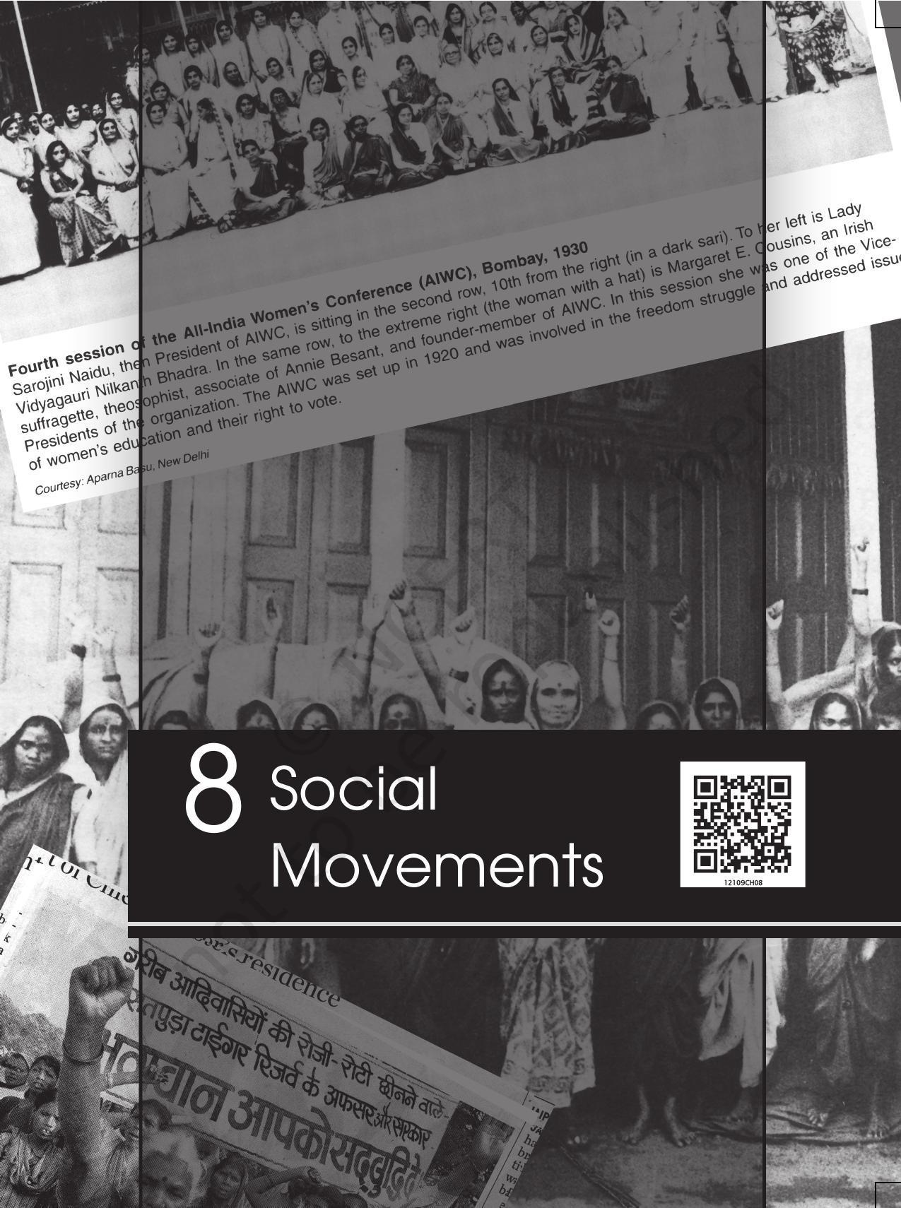 NCERT Book for Class 12 Sociology (Social Change and Development in India) Chapter 8 Social Movements - Page 1