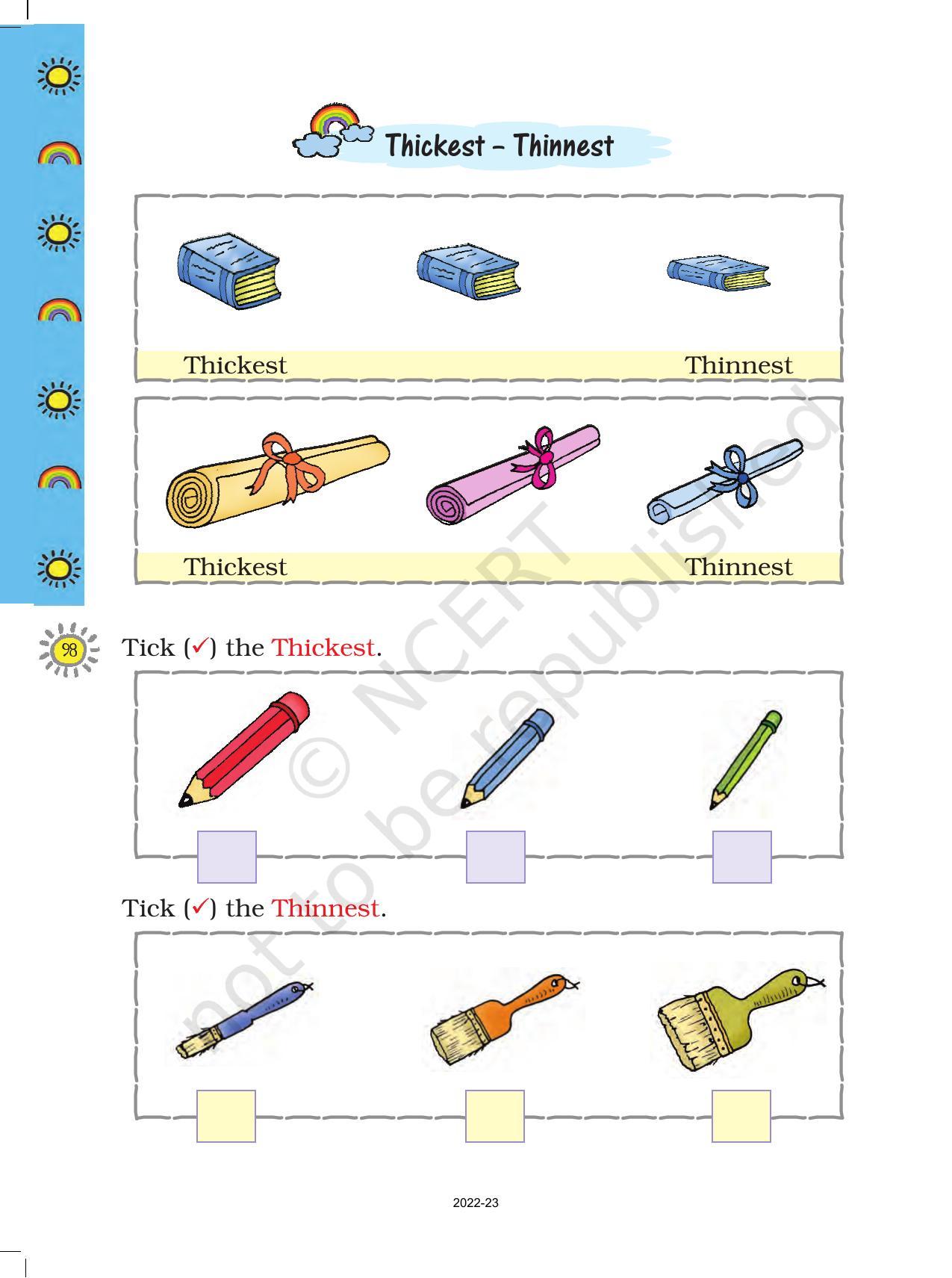NCERT Book for Class 1 Maths :Chapter 7-Measurement - Page 6
