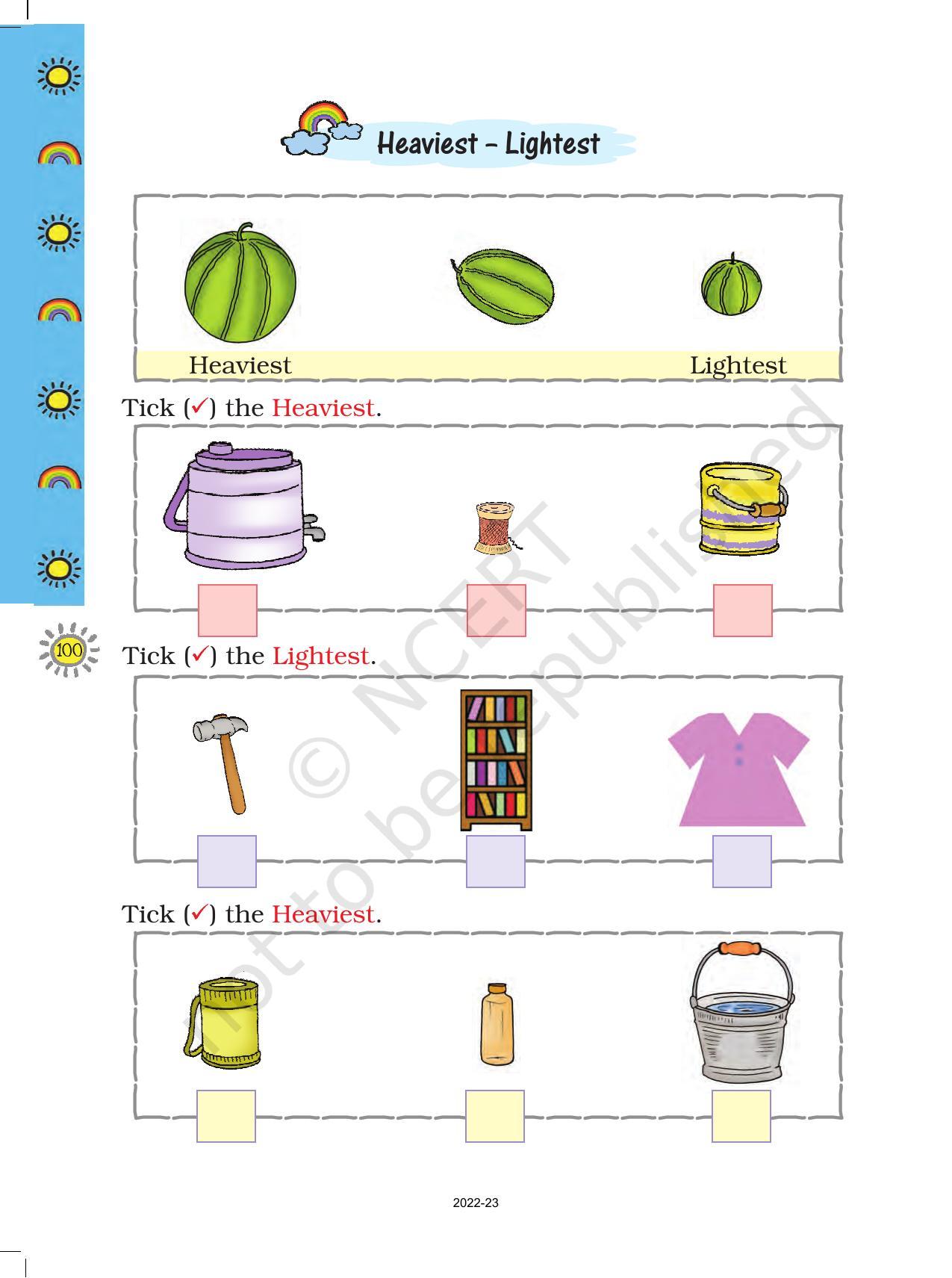 NCERT Book for Class 1 Maths :Chapter 7-Measurement - Page 8