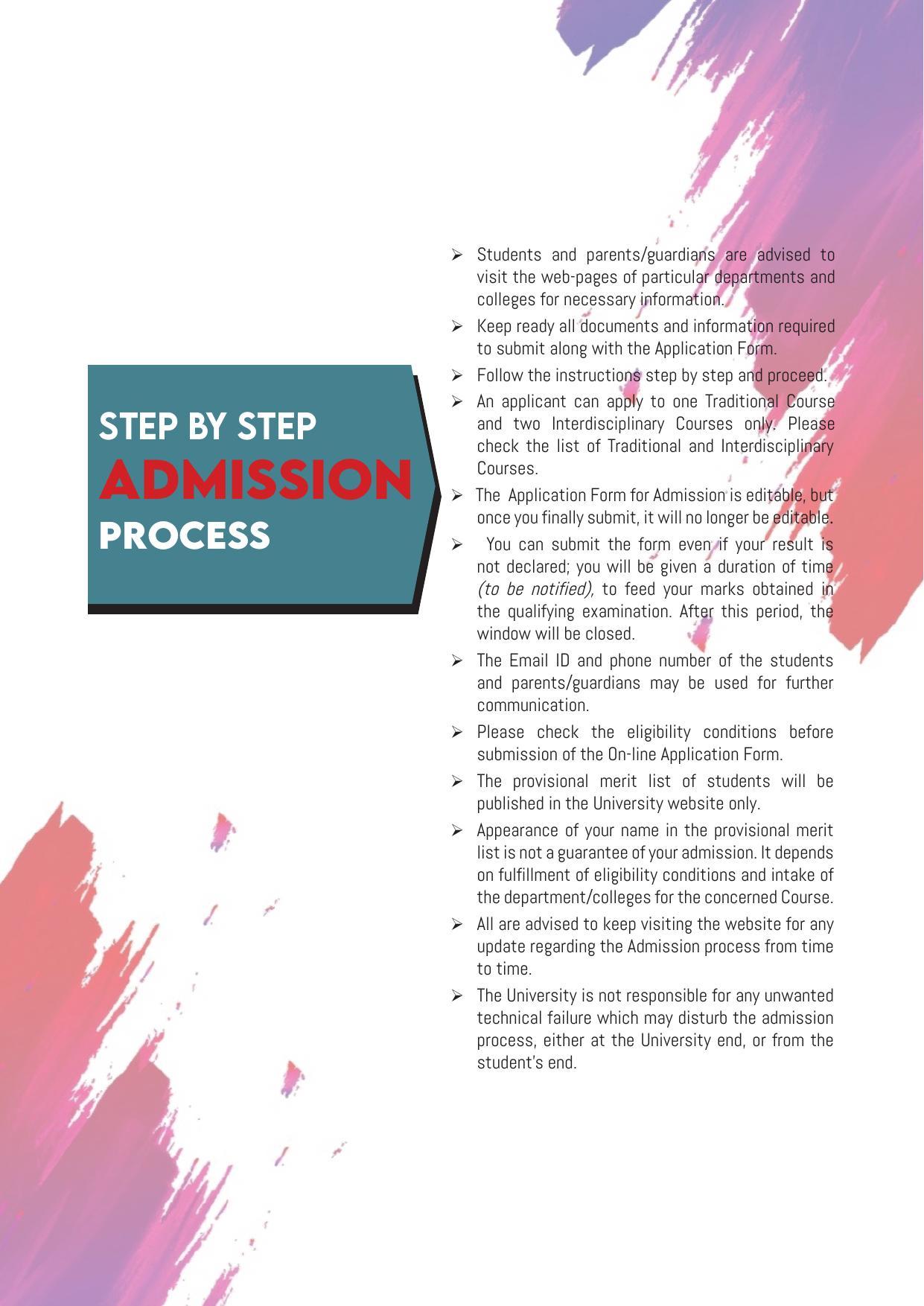 Gauhati University, Guwahati 2020-21 (Prospectus) - Page 14