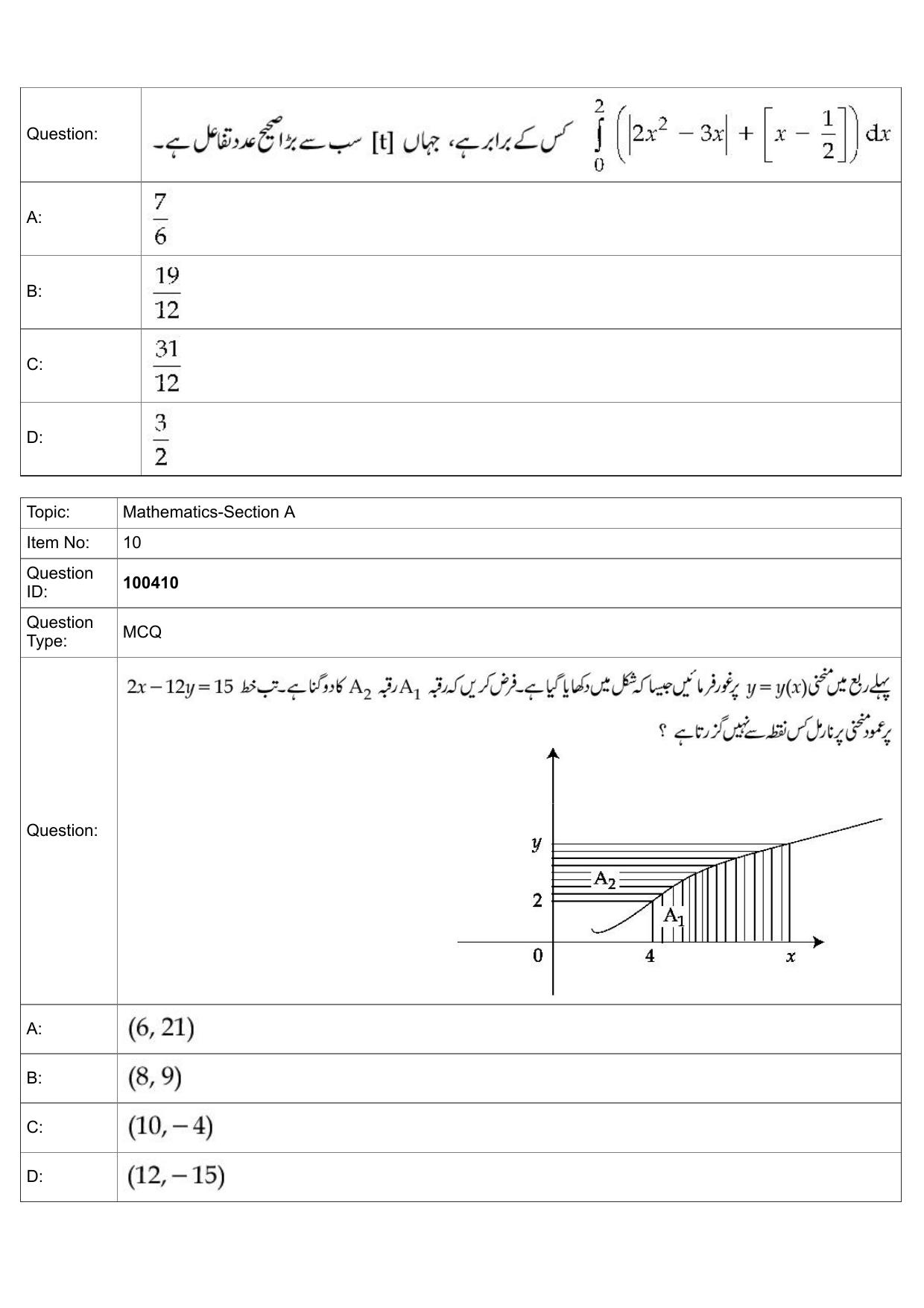 JEE Mains 2022: BTech Urdu (Shift 2) 27-07-2022 Question Paper - Page 5