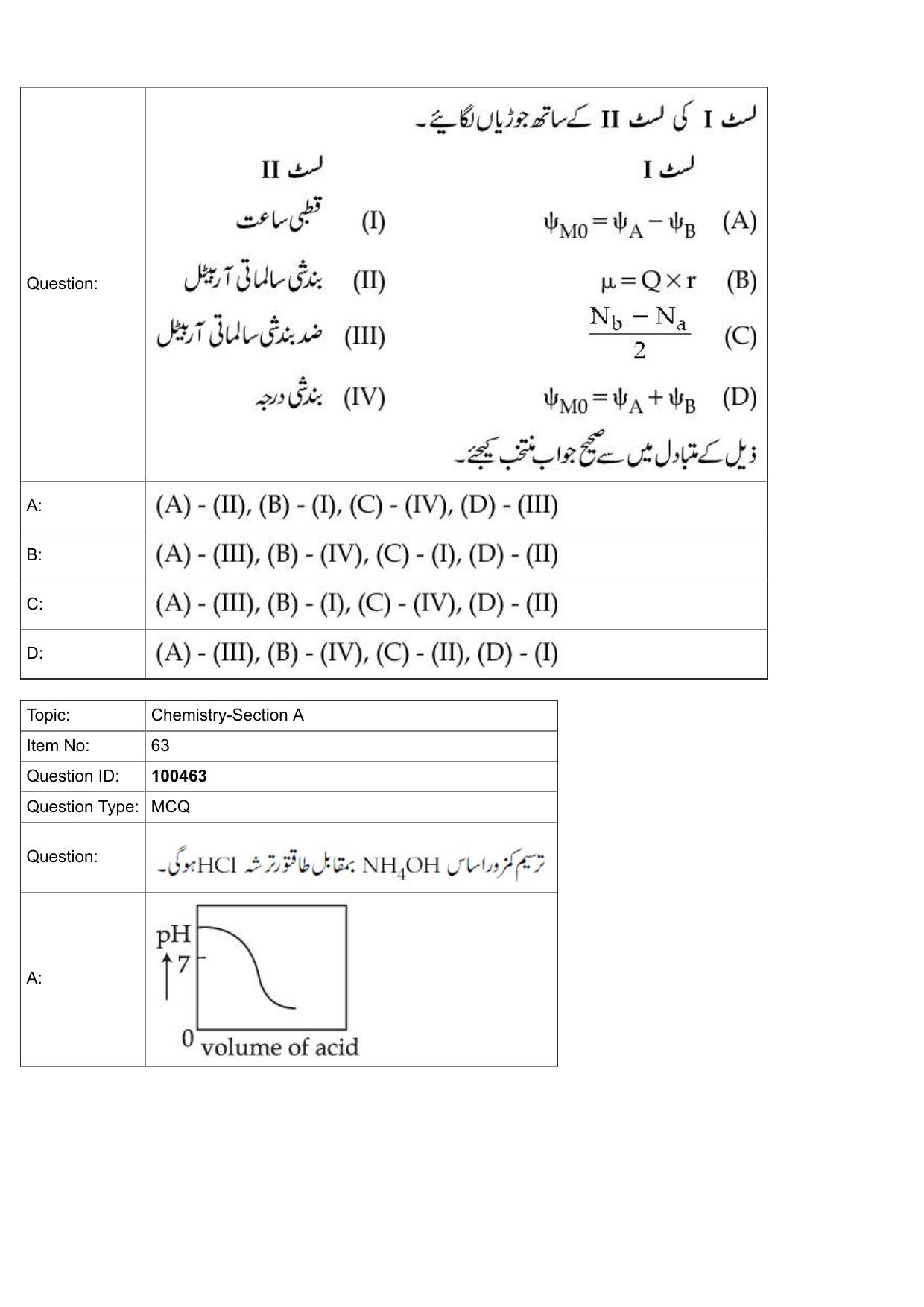 JEE Mains 2022: BTech Urdu (Shift 2) 27-07-2022 Question Paper - Page 29
