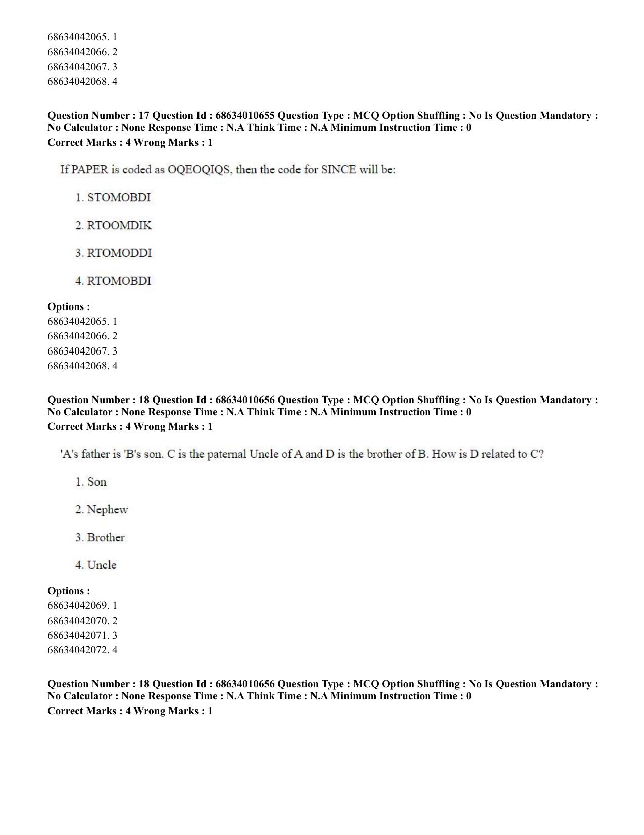 CUET PG 2023:COQP15 – M.Ed. (Hindi)-Shift 1 (09-06-2023) Question Paper - Page 17