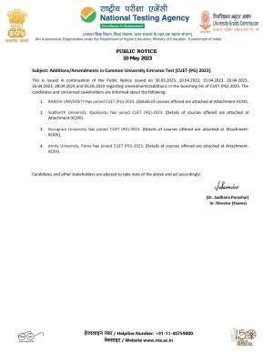 CUET PG 2023 Test Paper Codes (Updated after 10 May Update)