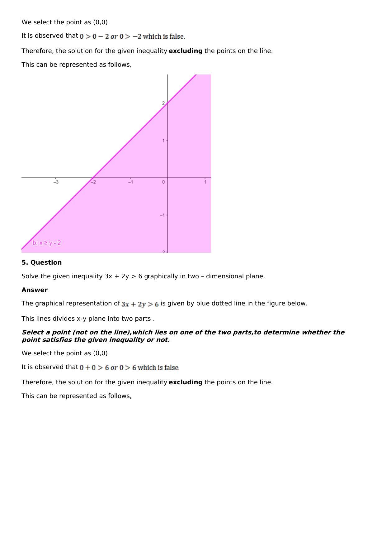 Chapter 7: Linear Inequations (In Two Variables): RS Aggarwal Class 11 Solutions - Page 3