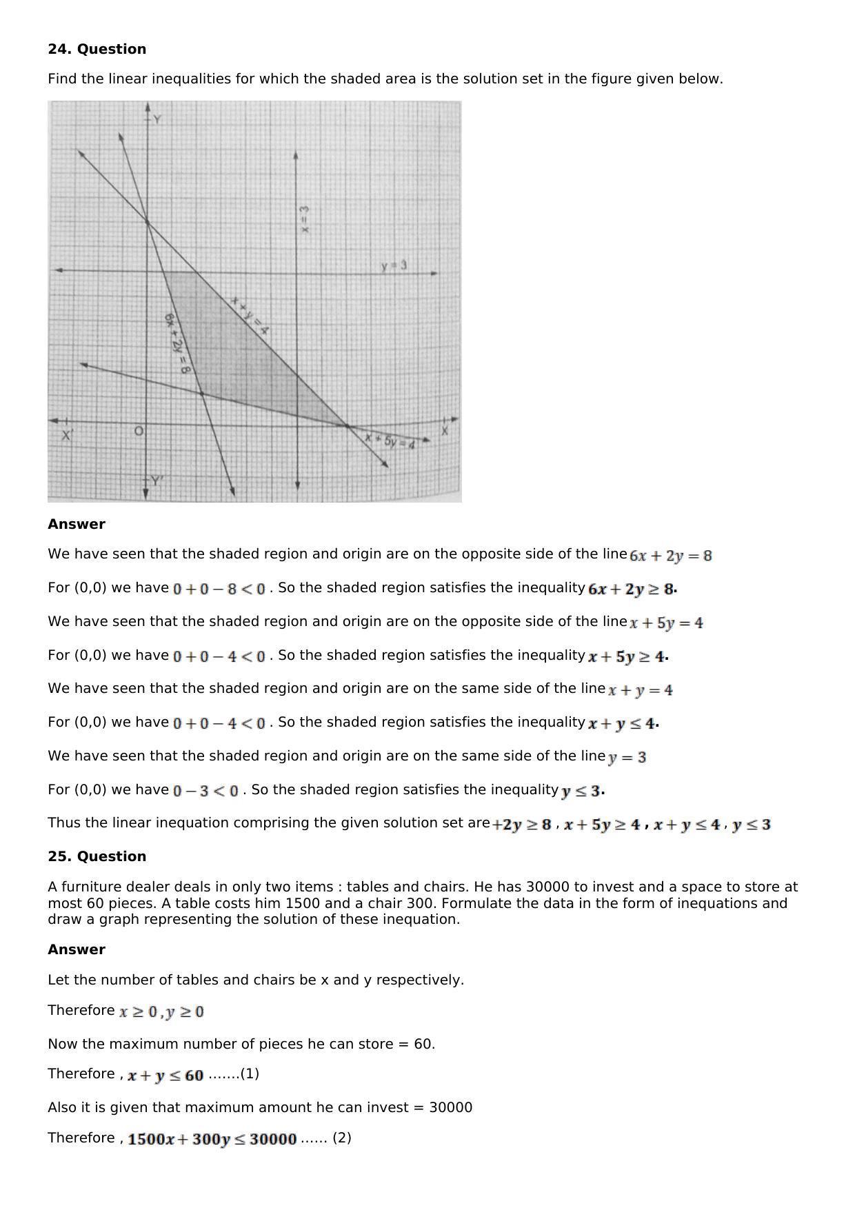 Chapter 7: Linear Inequations (In Two Variables): RS Aggarwal Class 11 Solutions - Page 21