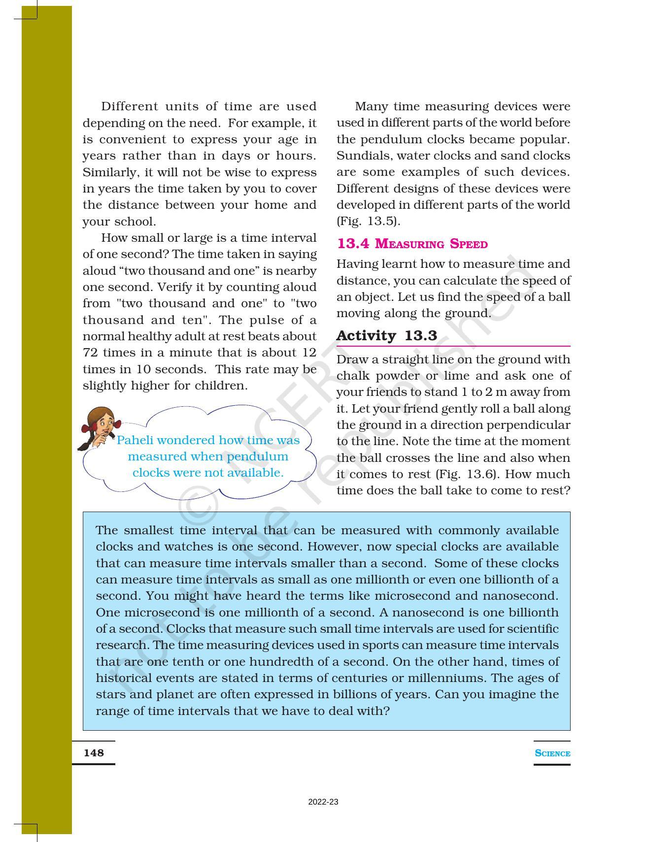NCERT Book for Class 7 Science: Chapter 13-Motion and Time - Page 6