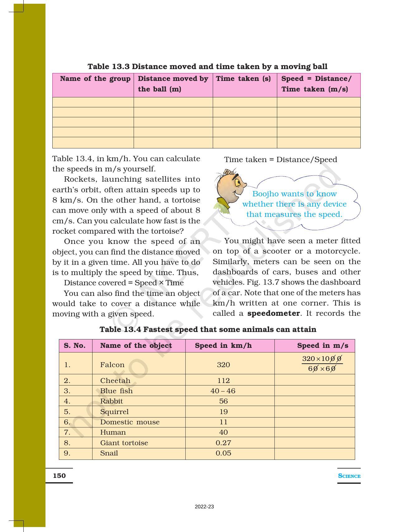 NCERT Book for Class 7 Science: Chapter 13-Motion and Time - Page 8