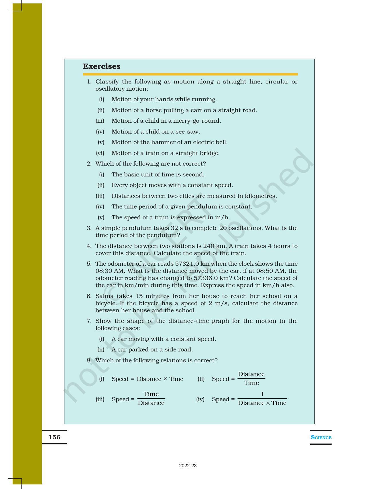NCERT Book for Class 7 Science: Chapter 13-Motion and Time - Page 14