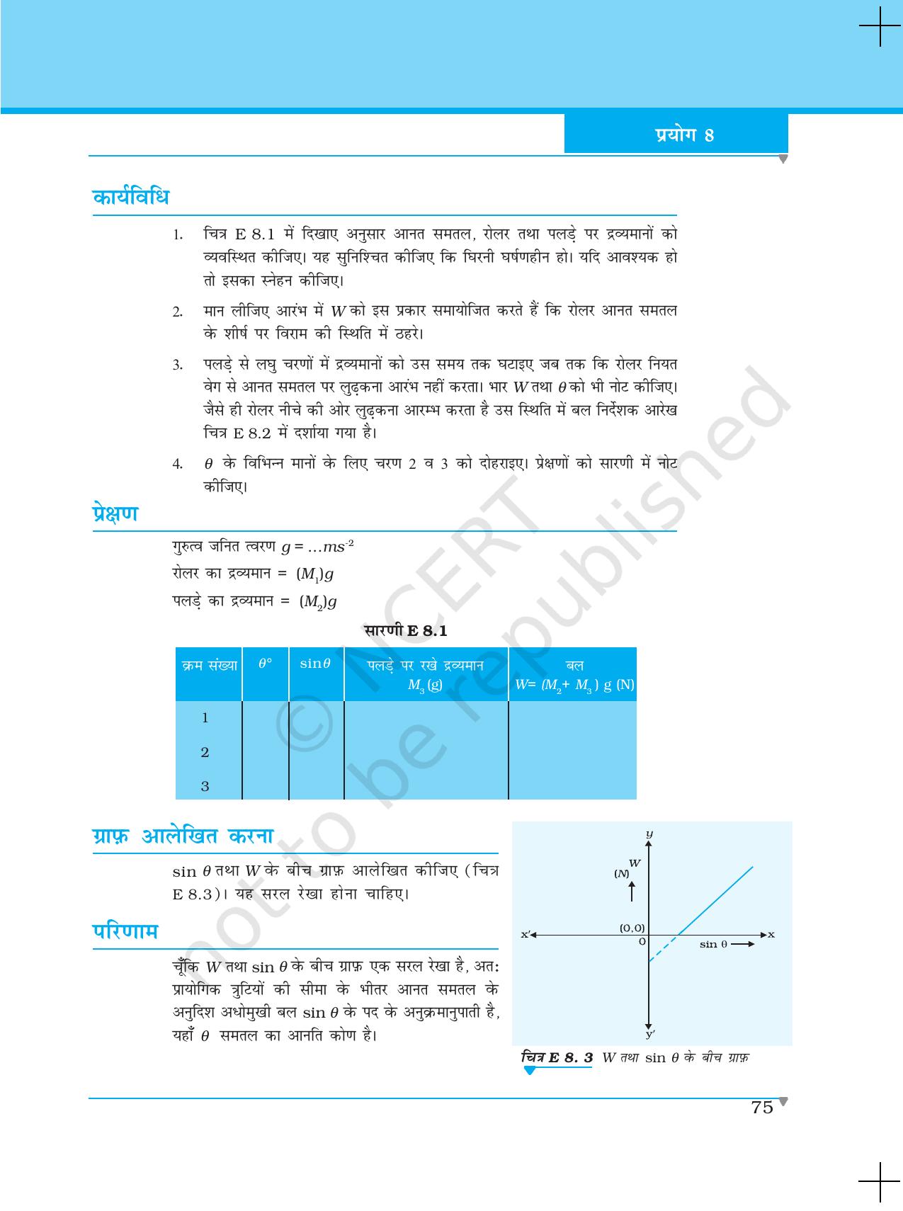 NCERT Laboratory Manuals for Class XI भौतिकी - प्रयोग (8 & 9) - Page 2