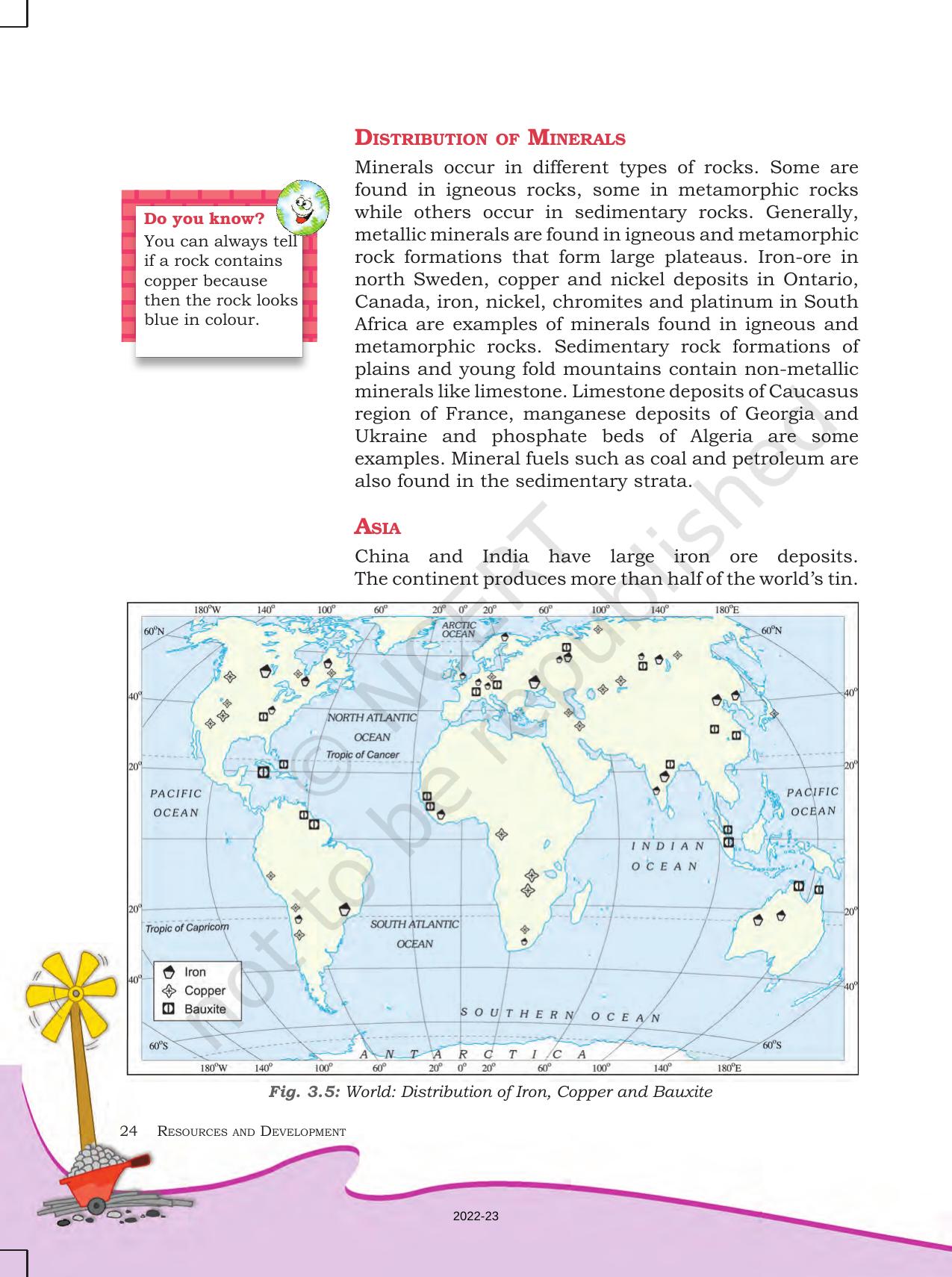 Ncert Book For Class 8 Geography Chapter 3 Mineral And Power