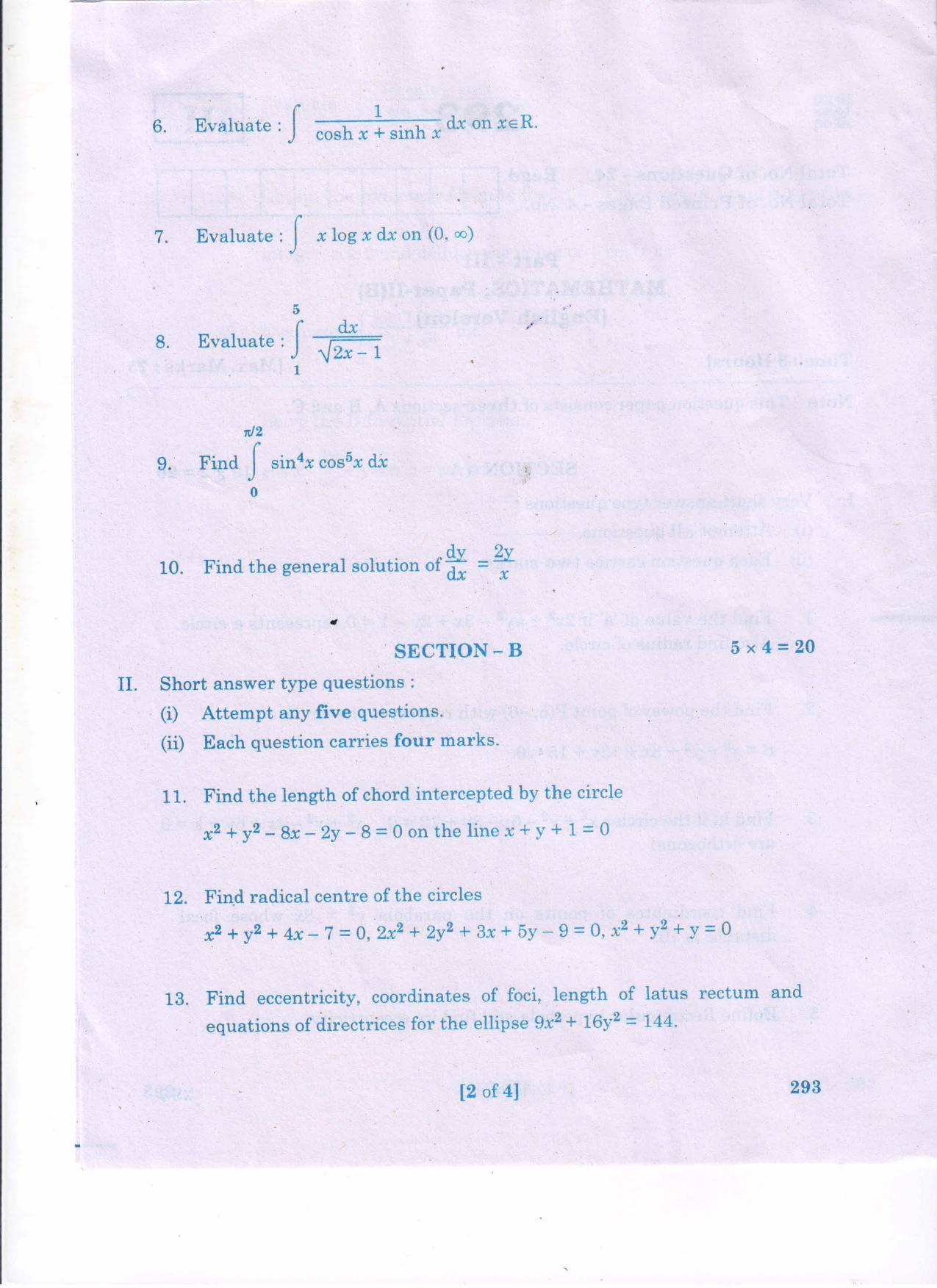 AP Inter 2nd Year Mathematics - IIB(EM) Question Paper September-2021 - Page 2
