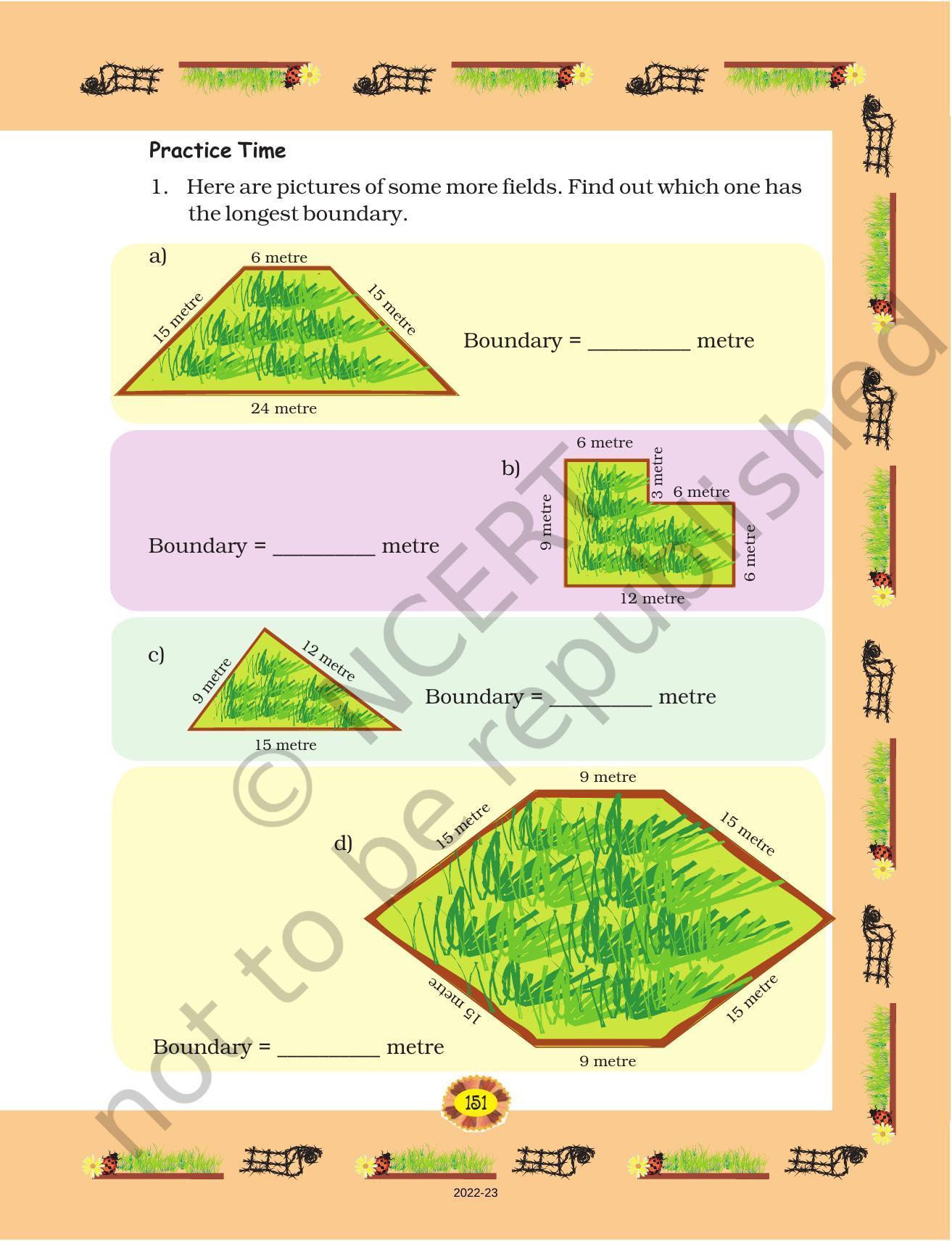 NCERT Book for Class 4 Maths Chapter 13 Fields and Fences - Page 3
