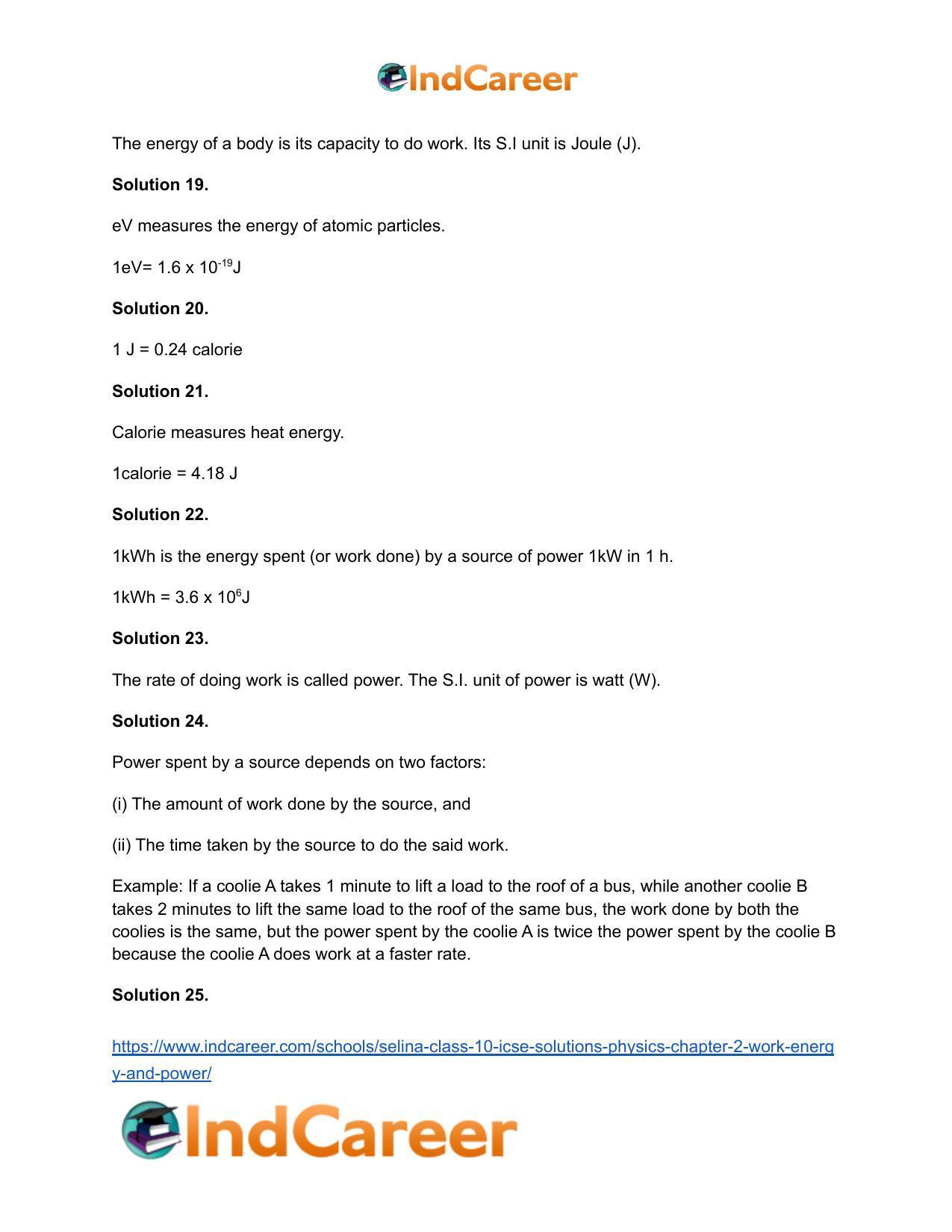 Selina Class 10 ICSE Solutions Physics : Chapter 2- Work, Energy and Power - Page 6