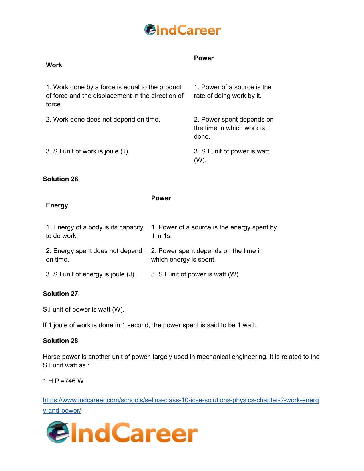 Selina Class 10 ICSE Solutions Physics : Chapter 2- Work, Energy and Power - Page 7