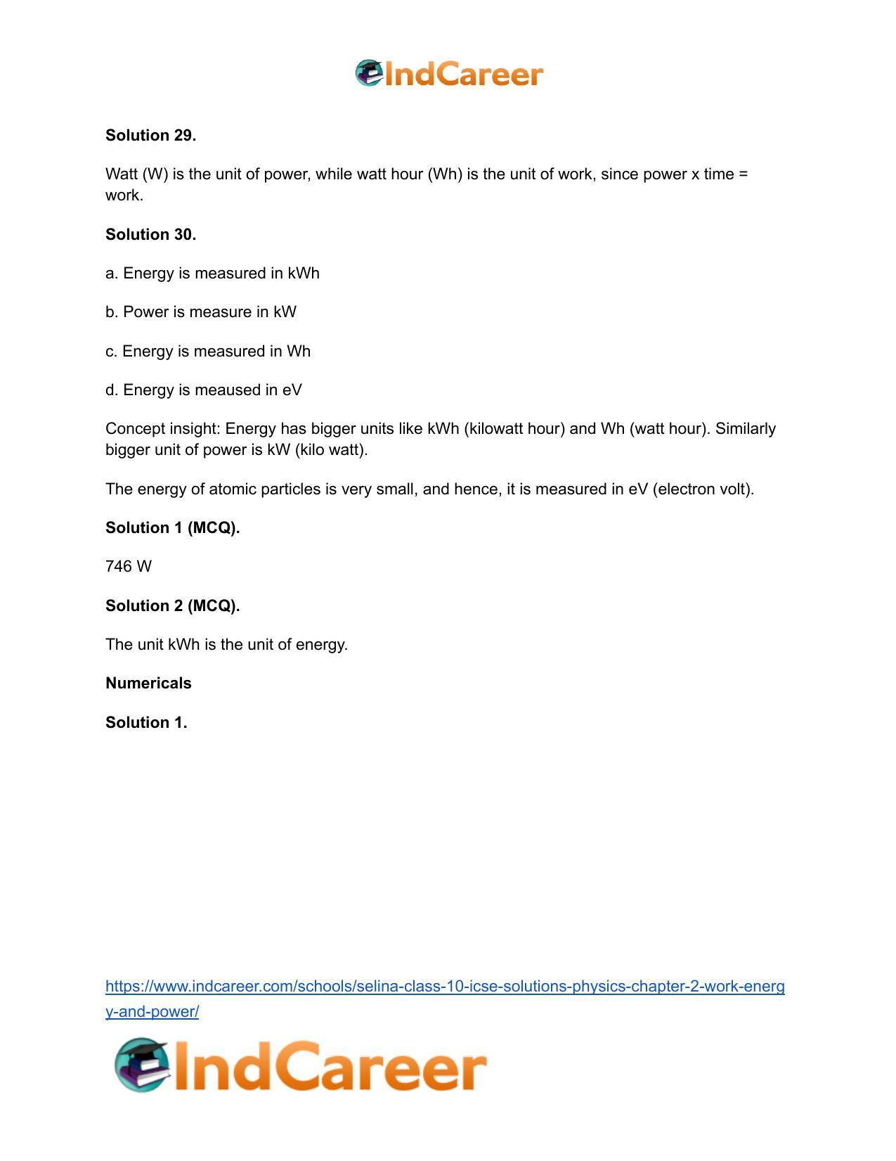 Selina Class 10 ICSE Solutions Physics : Chapter 2- Work, Energy and Power - Page 8