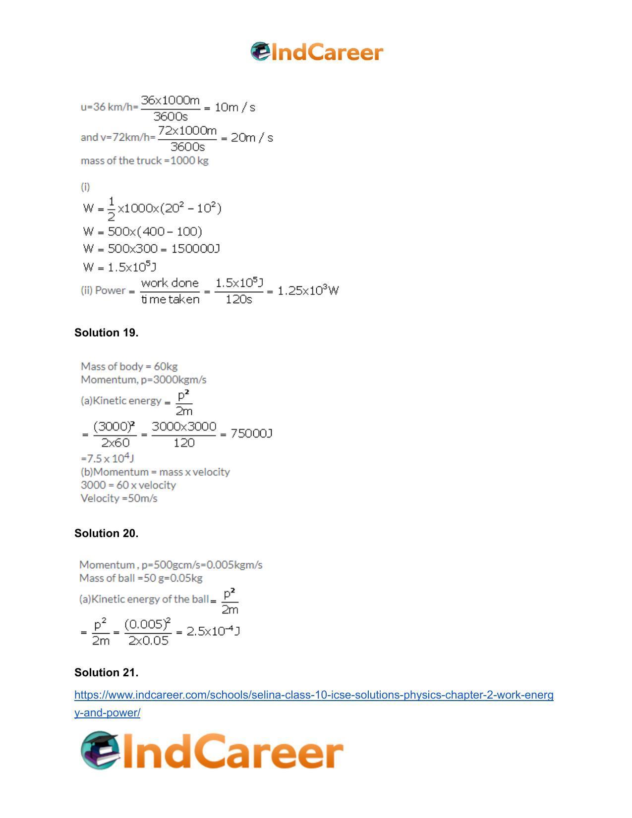 Selina Class 10 ICSE Solutions Physics : Chapter 2- Work, Energy and Power - Page 26
