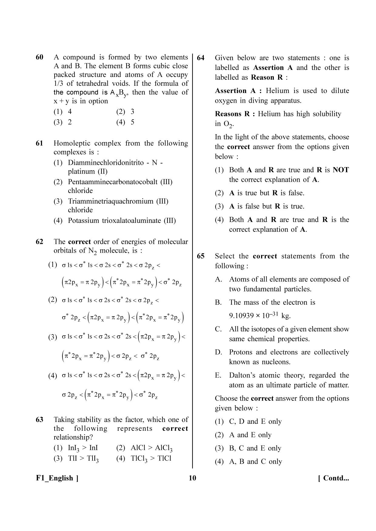 NEET 2023 F1 Question Paper - Page 10