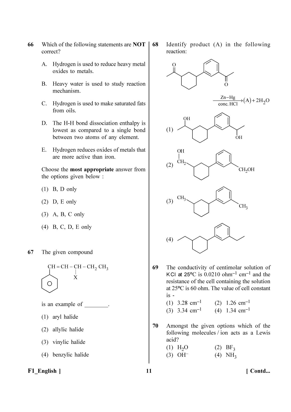 NEET 2023 F1 Question Paper - Page 11