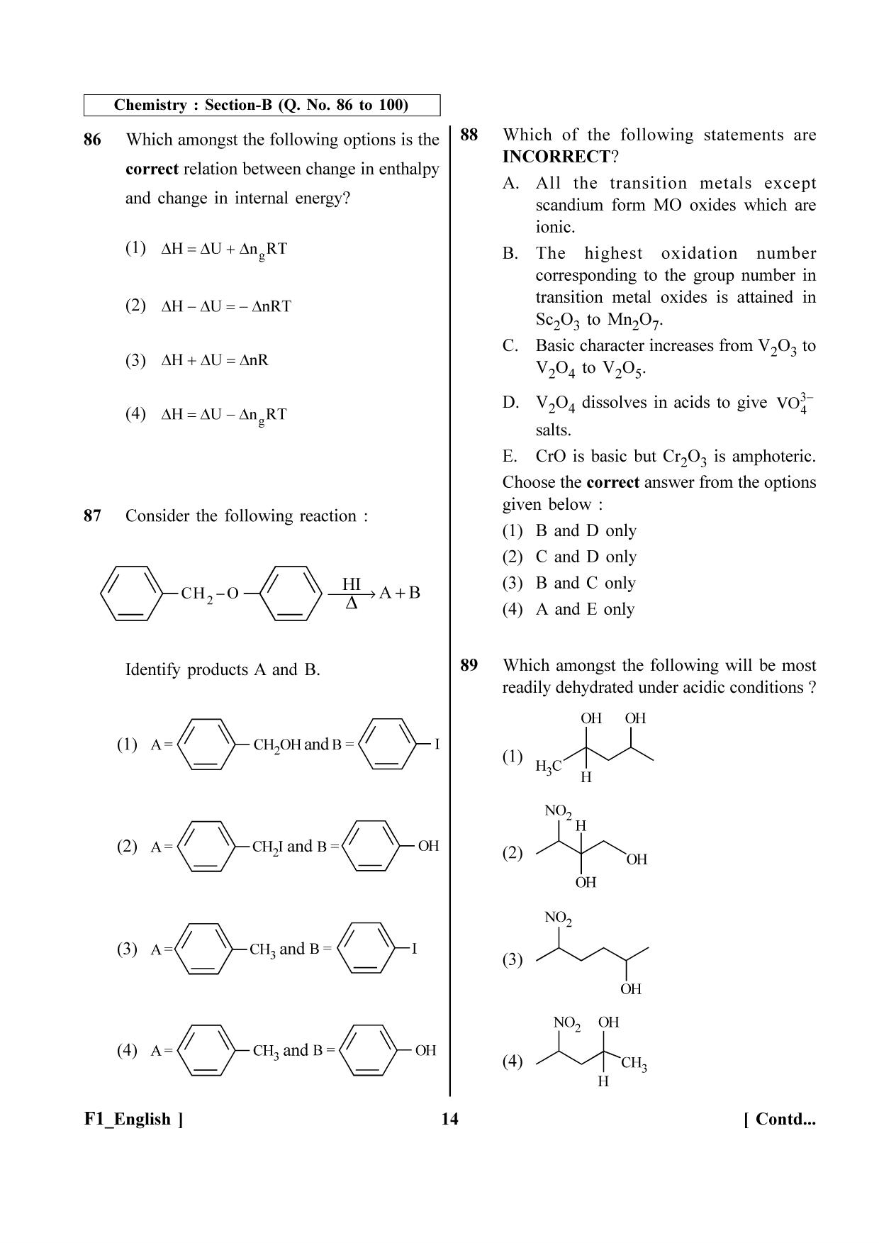 NEET 2023 F1 Question Paper - Page 14
